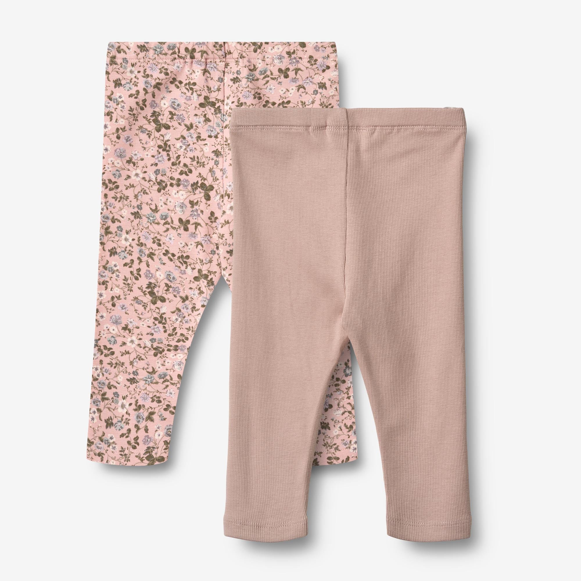 2 Leggings Jules - rose powder flowers - Image 2