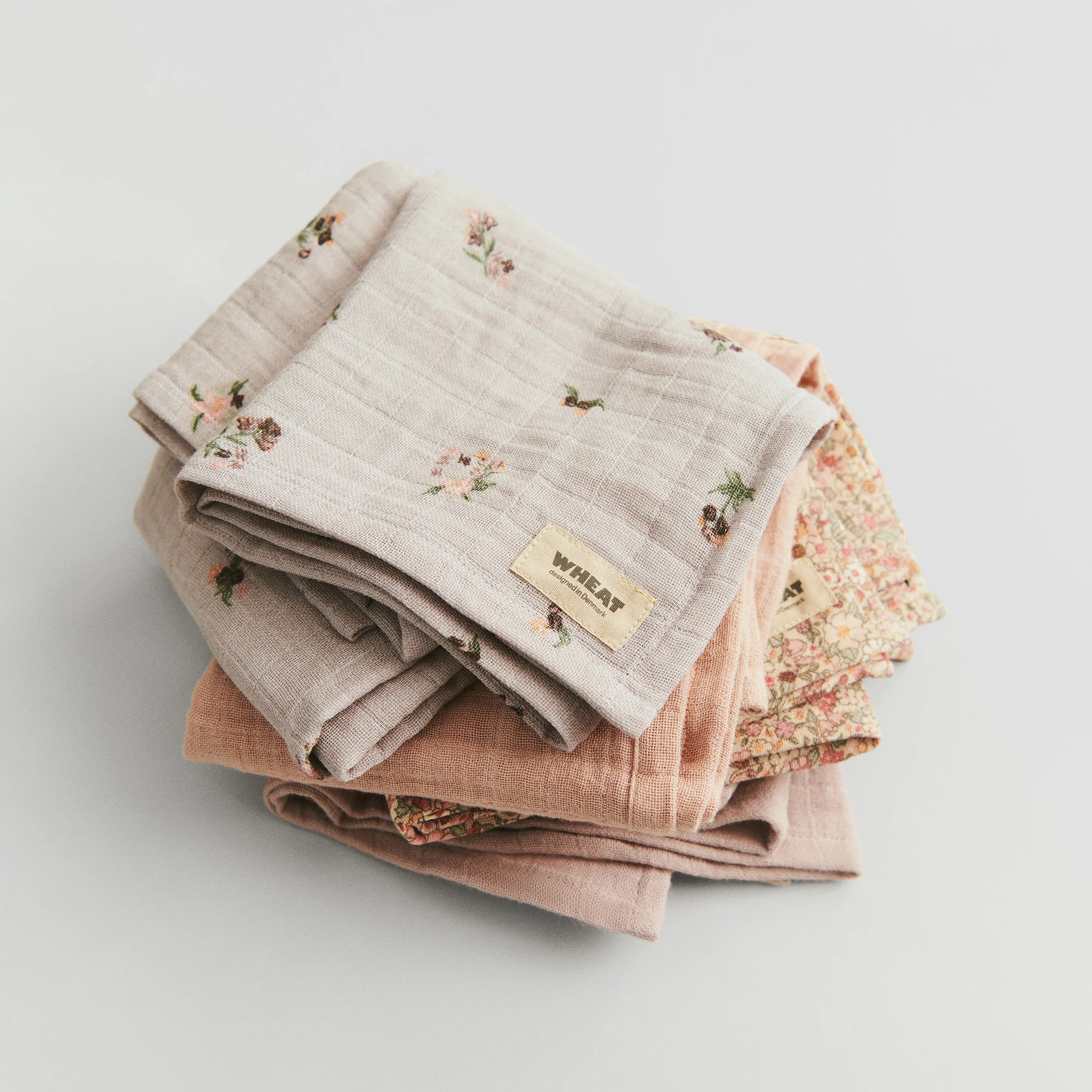 2 pk Muslin Kaya - rose dust - Image 2