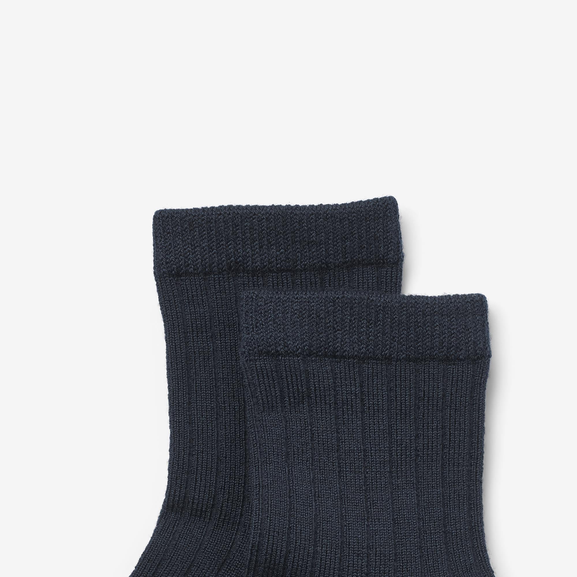 2 pk Wool Rib Socks Vilde - navy - Image 6