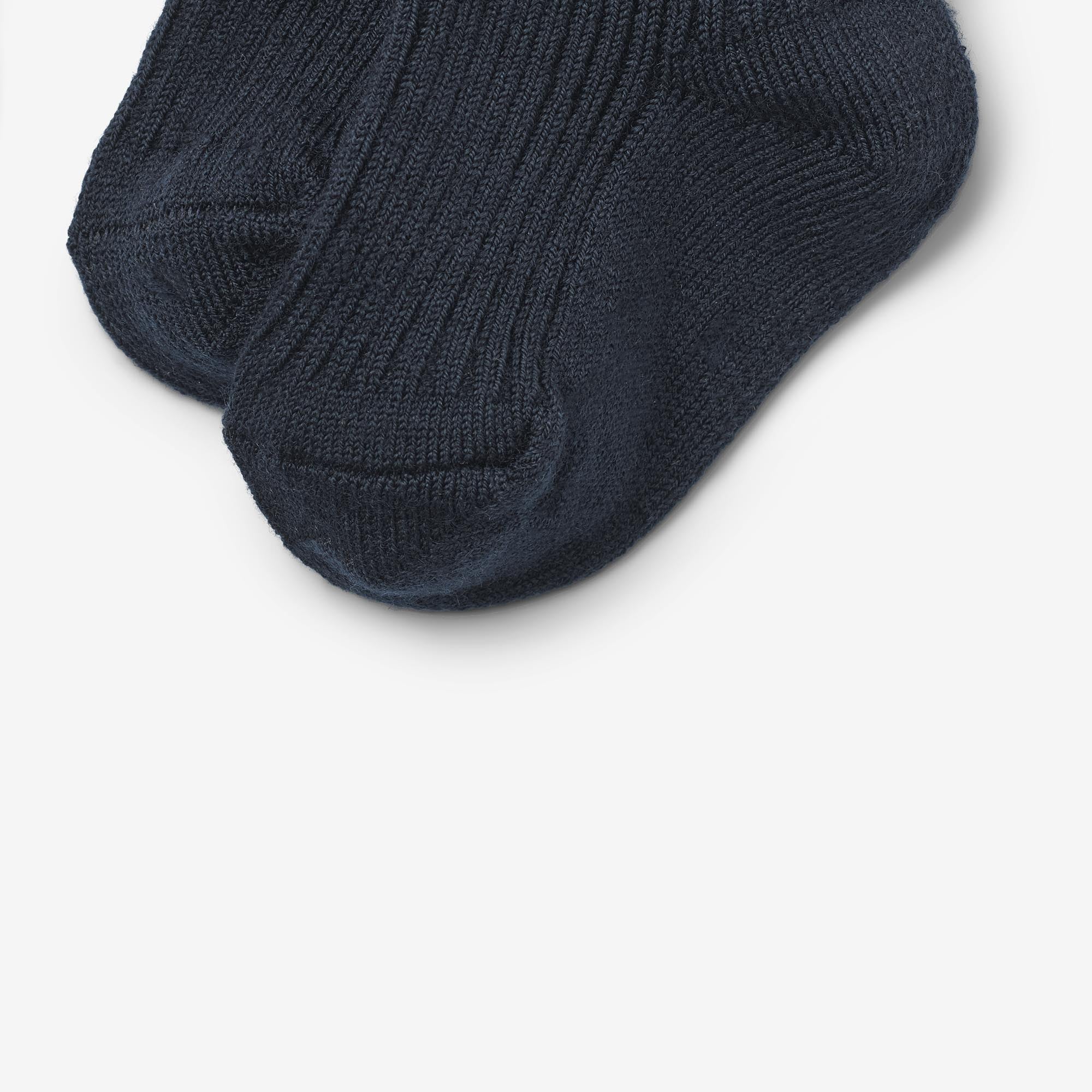 2 pk Wool Rib Socks Ziggy - navy - Image 2