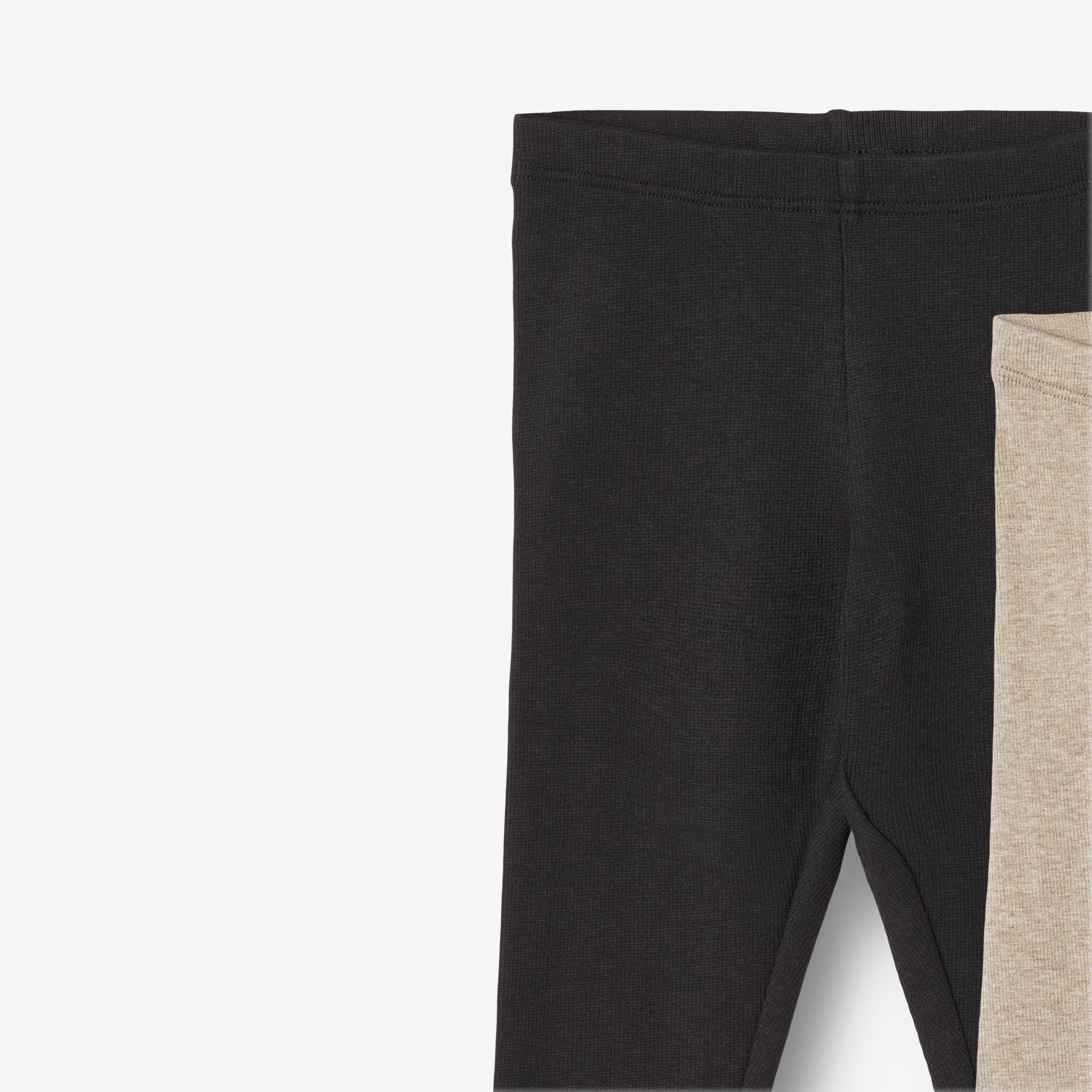 2 Rib Leggings Maddy - gravel melange black - Image 5