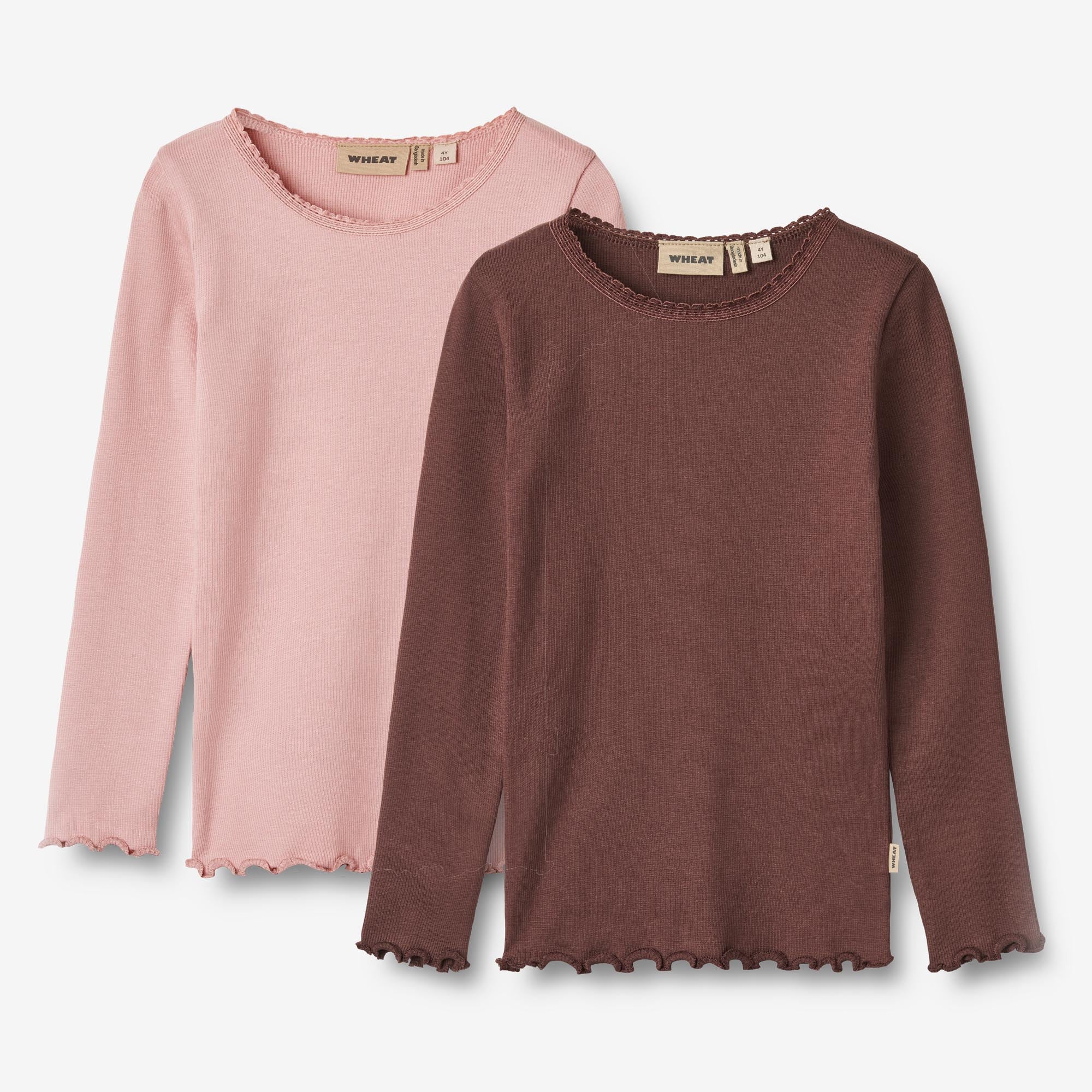 2 Rib T-Shirt L/S Reese - rose frost eggplant - Image 2
