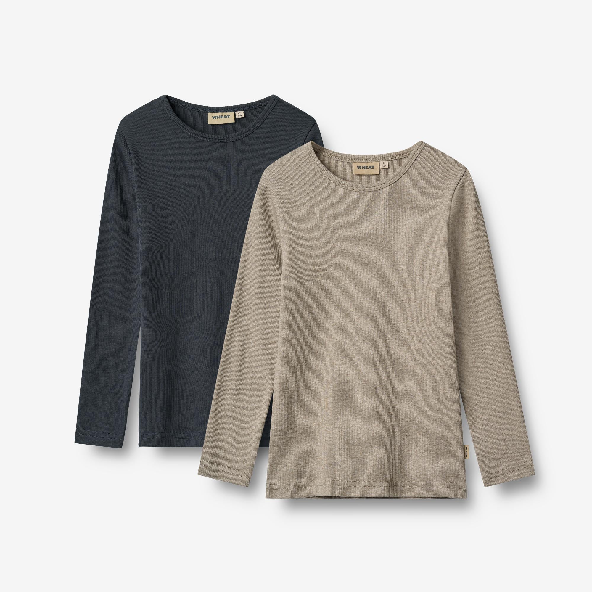 2 Rib T-shirt L/S Stig - navy