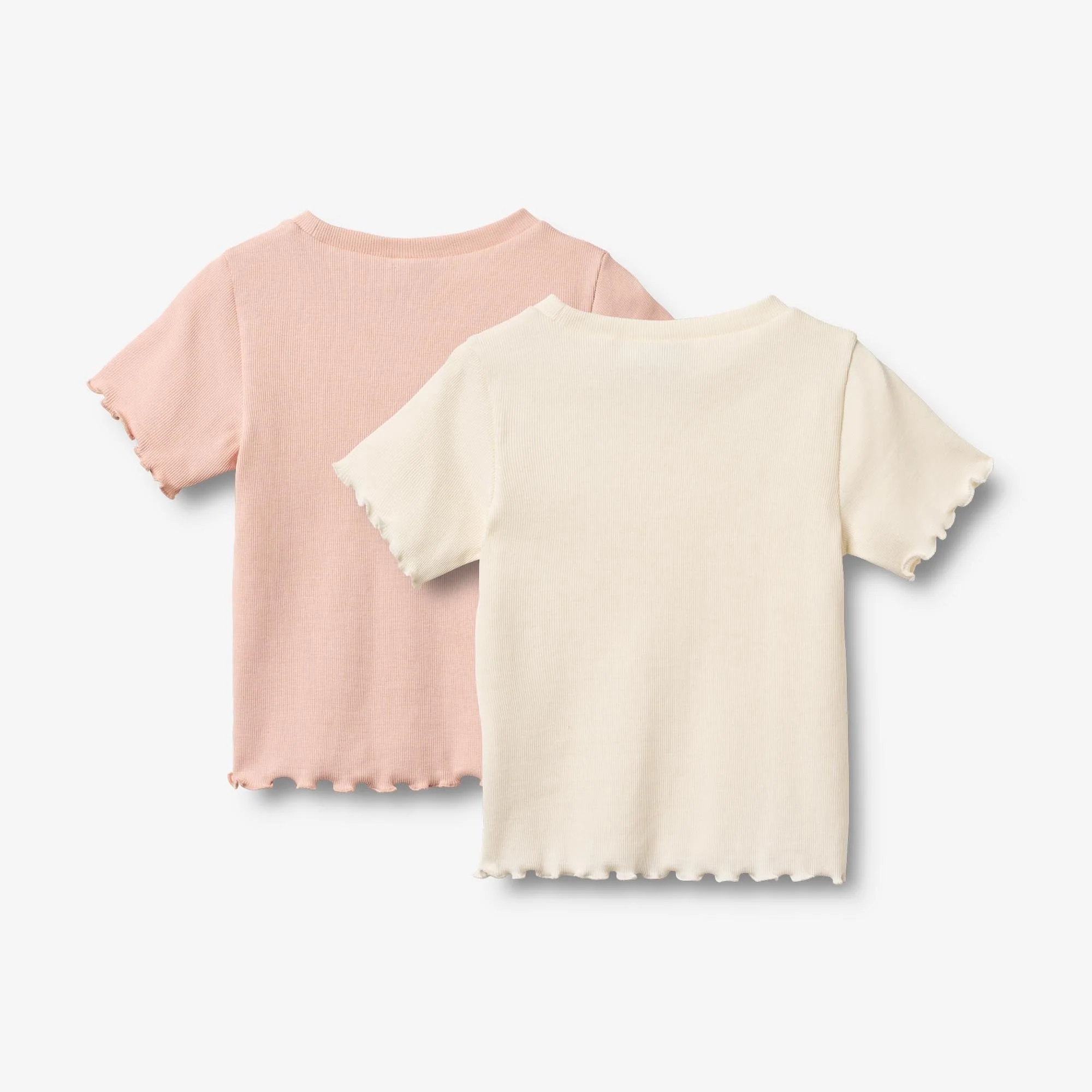 2 Rib T-shirt S/S Alicia - ivory - Image 2