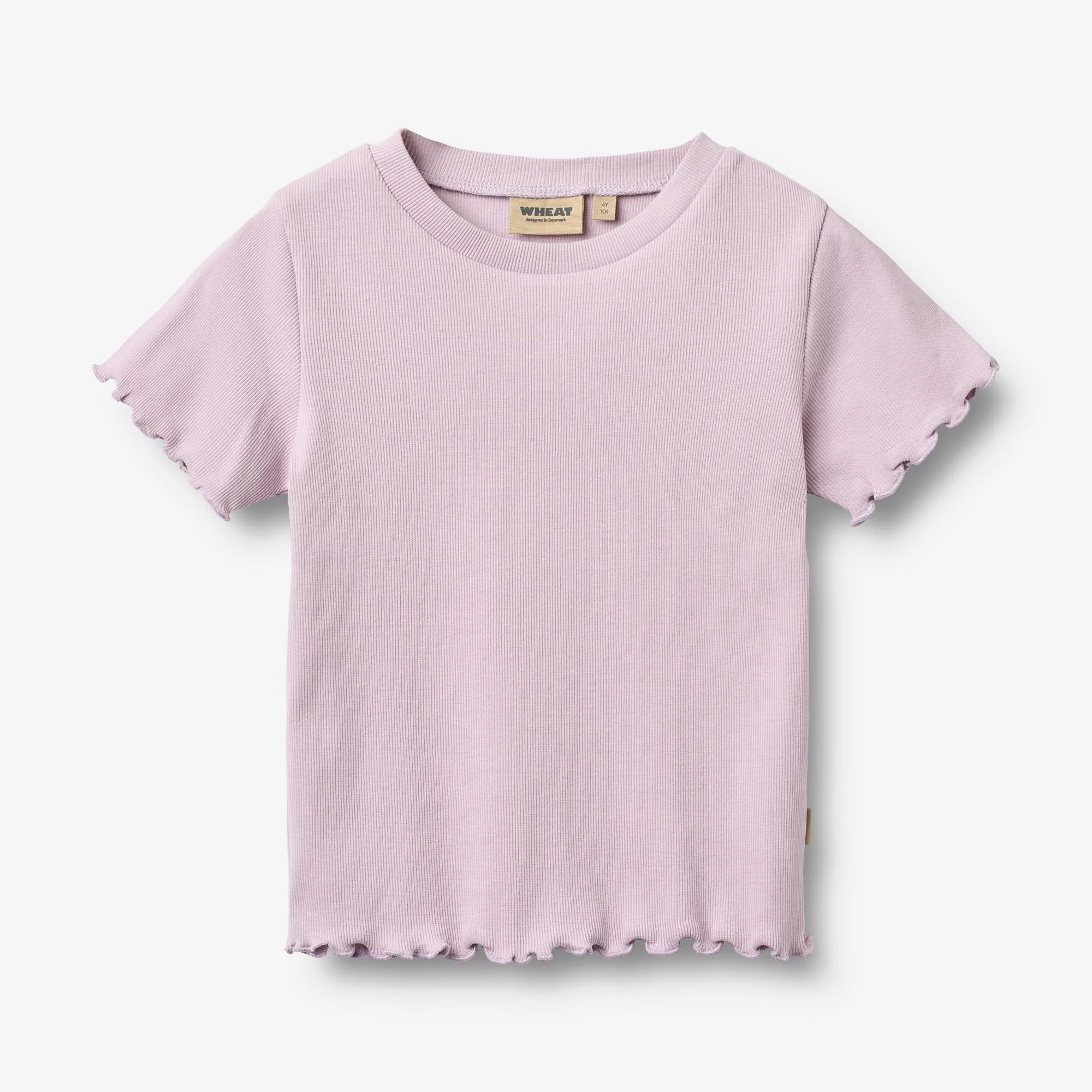 2 Rib T-shirt S/S Alicia - pink blue flowers - Image 4