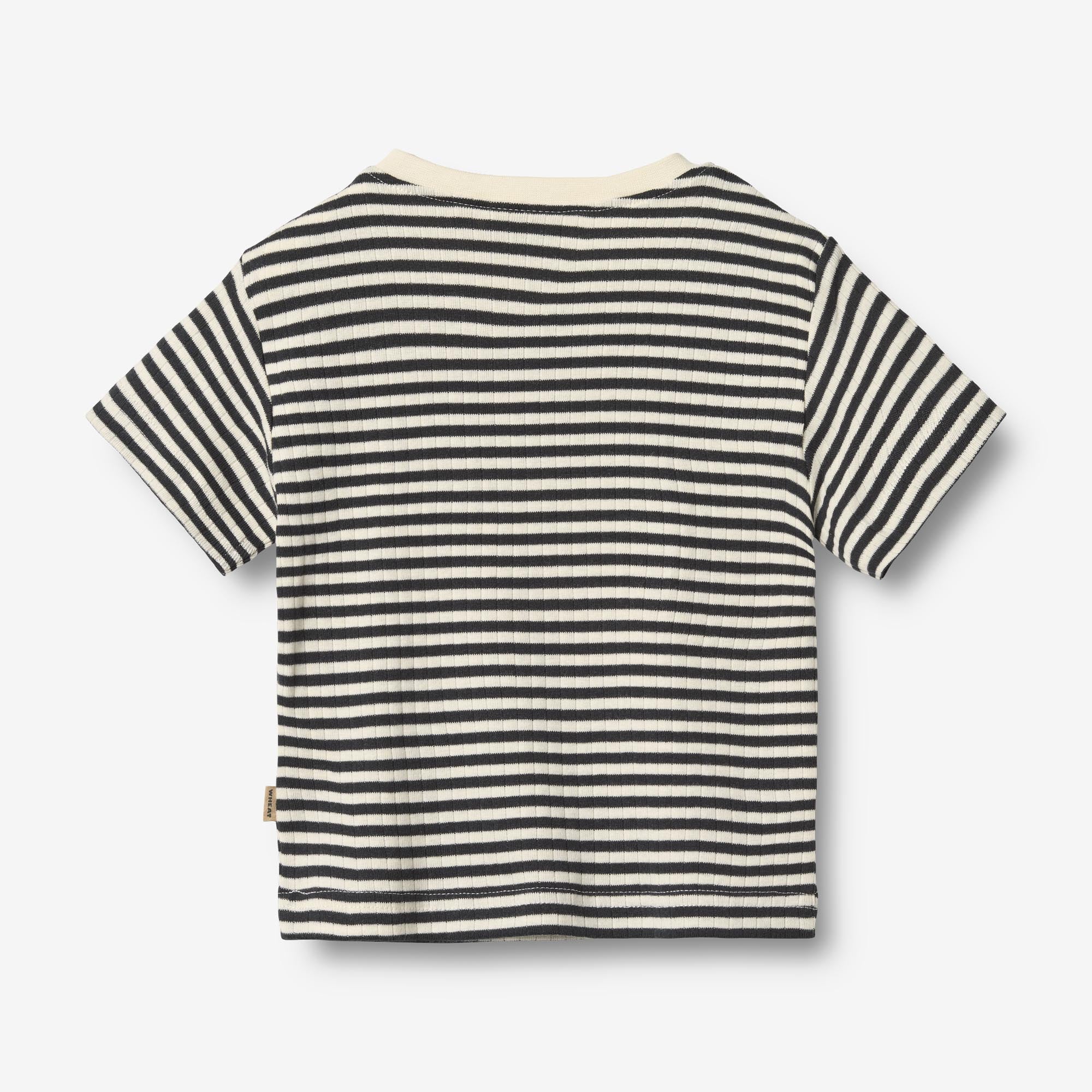 2 Rib T-shirt S/S Fabian - navy rib stripe - Image 4
