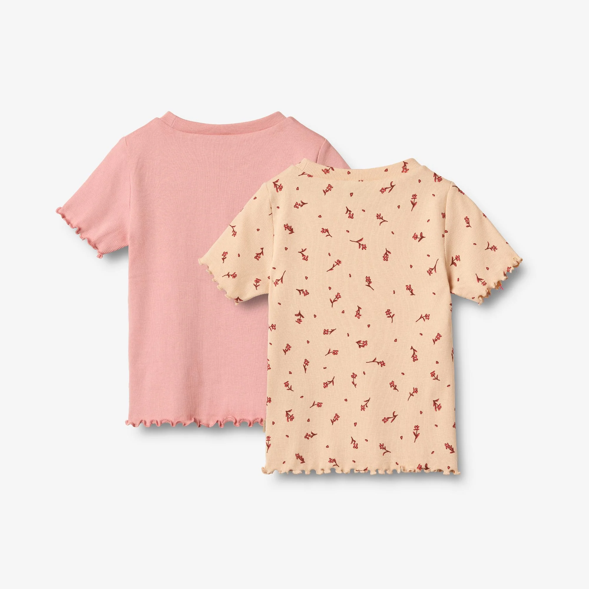 2 Rib T-shirt S/S Alicia - rose water flowers - Image 2