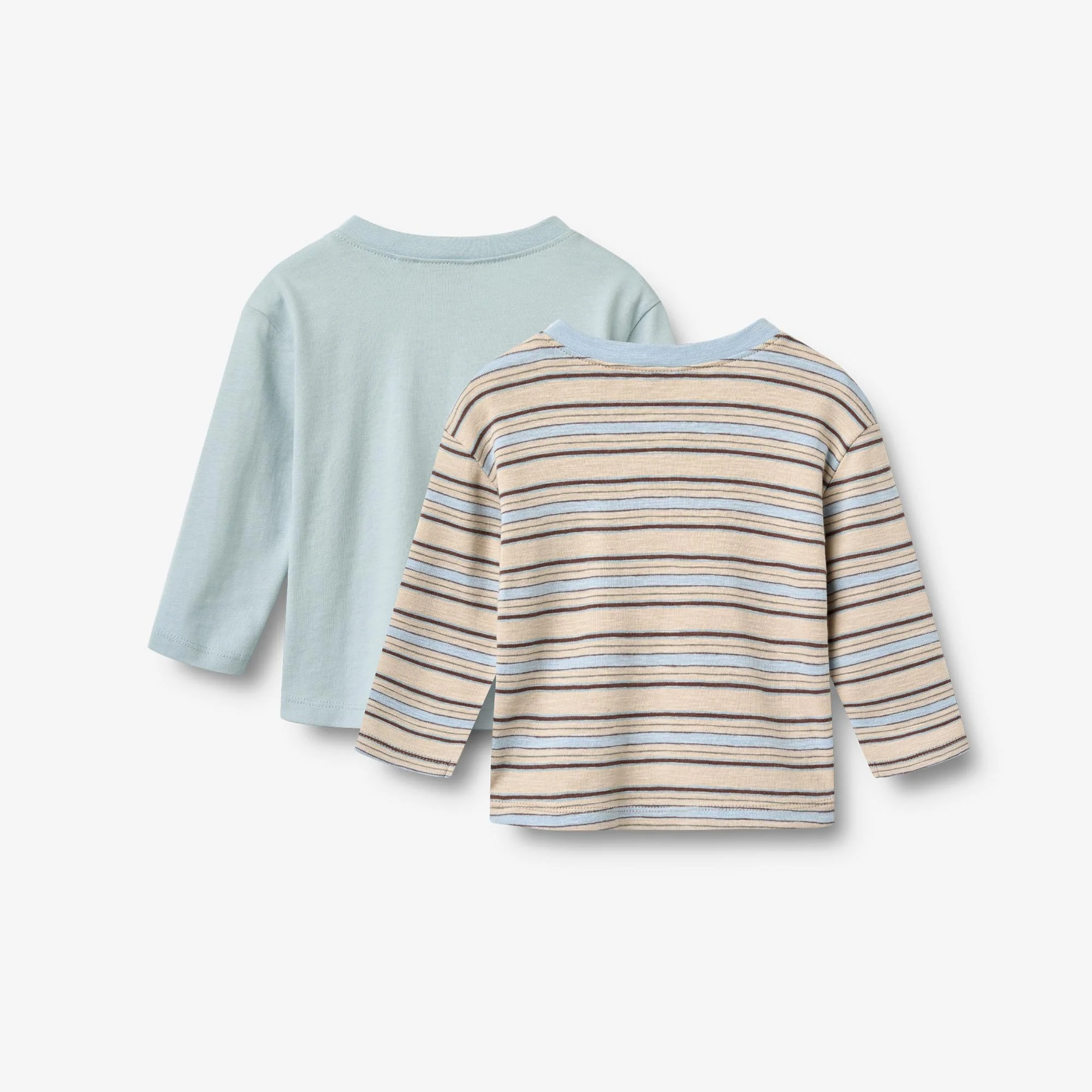 2 T-shirt L/S Ebbe - multi blue stripe - Image 2