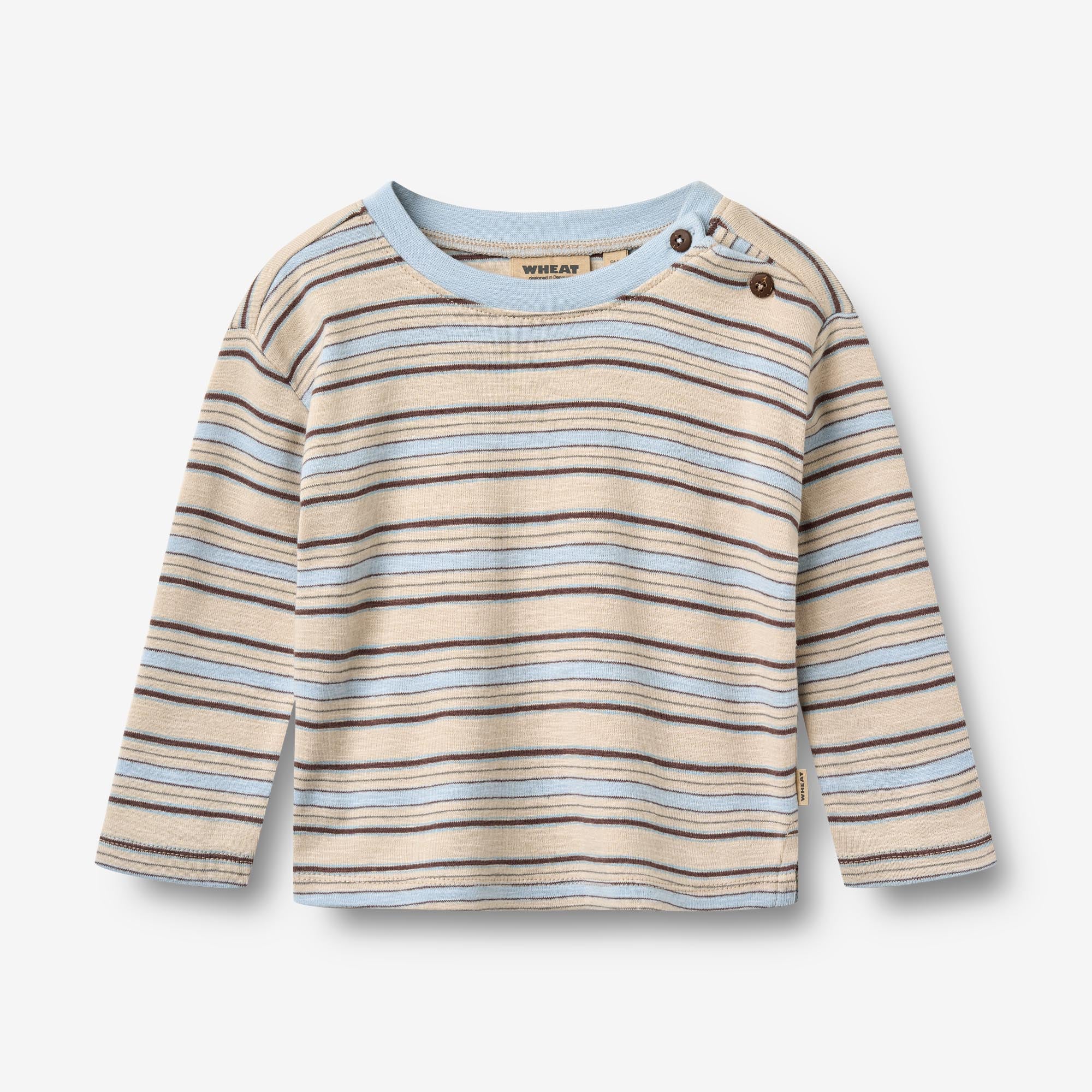 2 T-shirt L/S Ebbe - multi blue stripe - Image 3