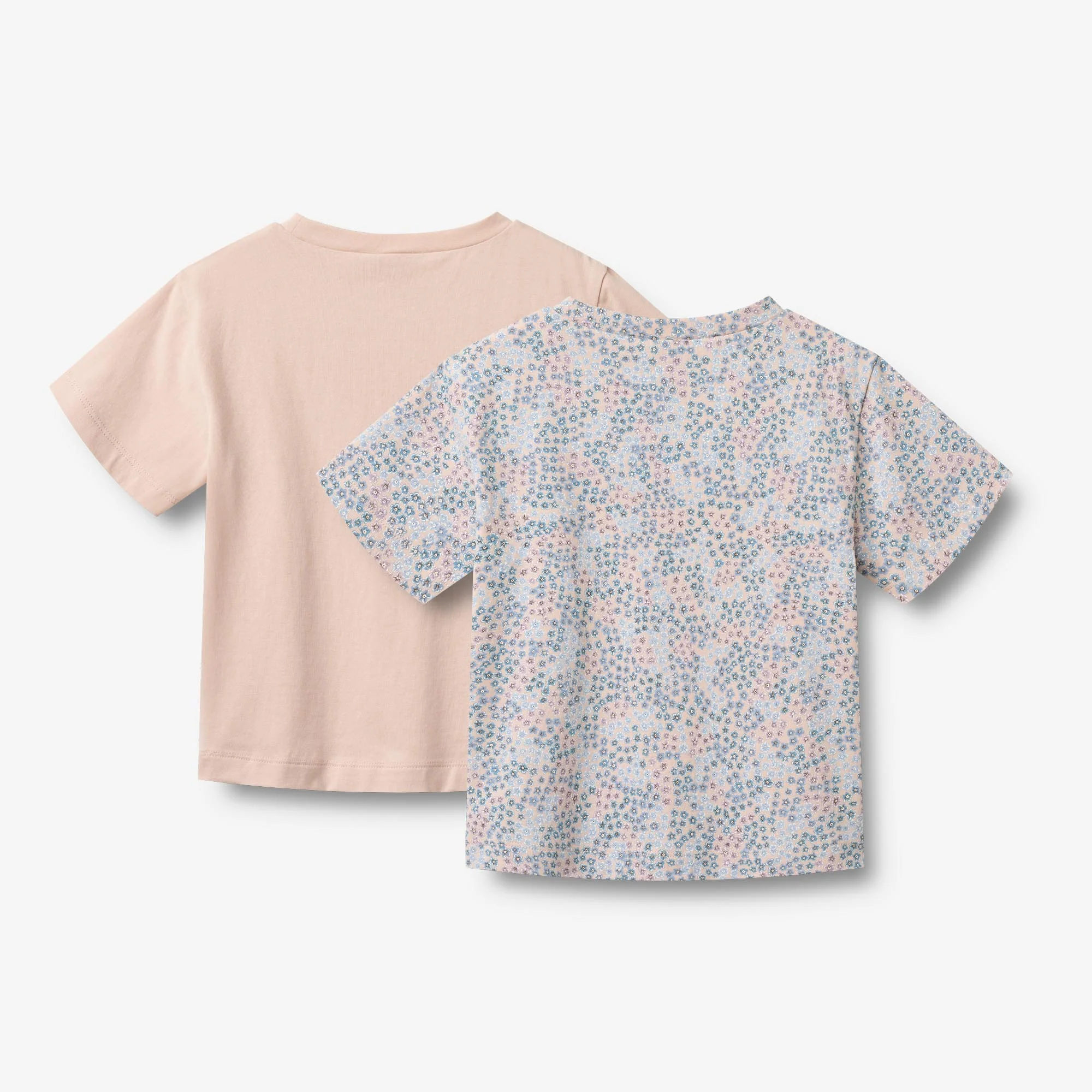 2 T-shirt S/S Ella - powder blue flowers - Image 2