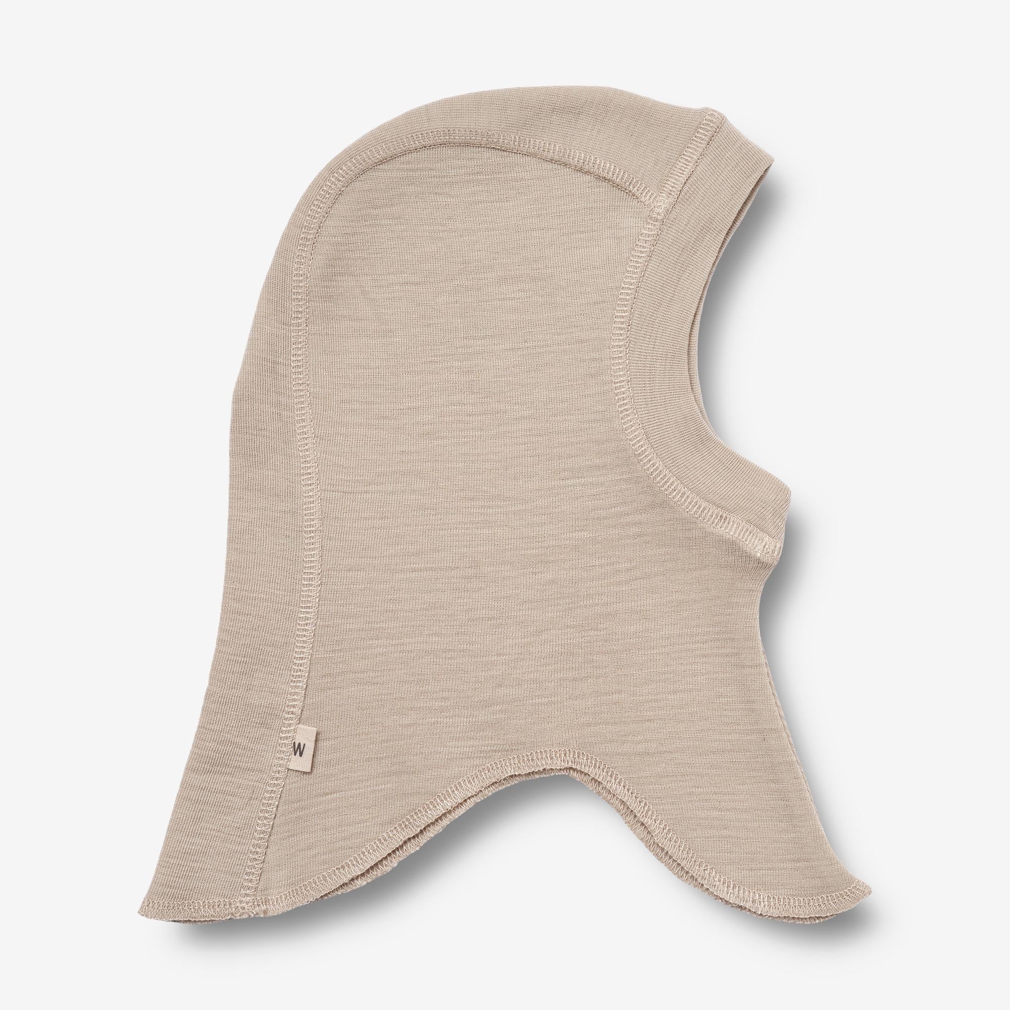 2 Wool Balaclava Felix | Baby - beige navy - Image 3