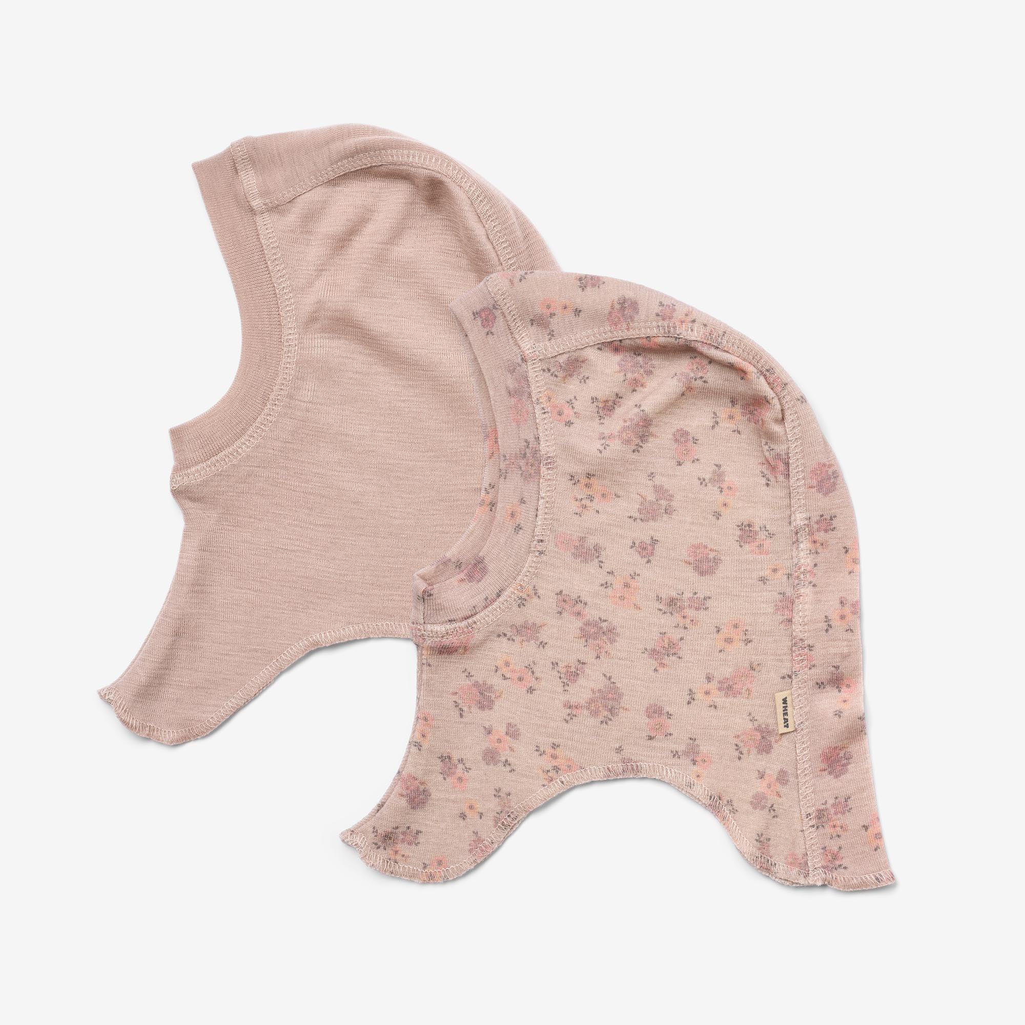 2 Wool Balaclava Felix - lilac flowers