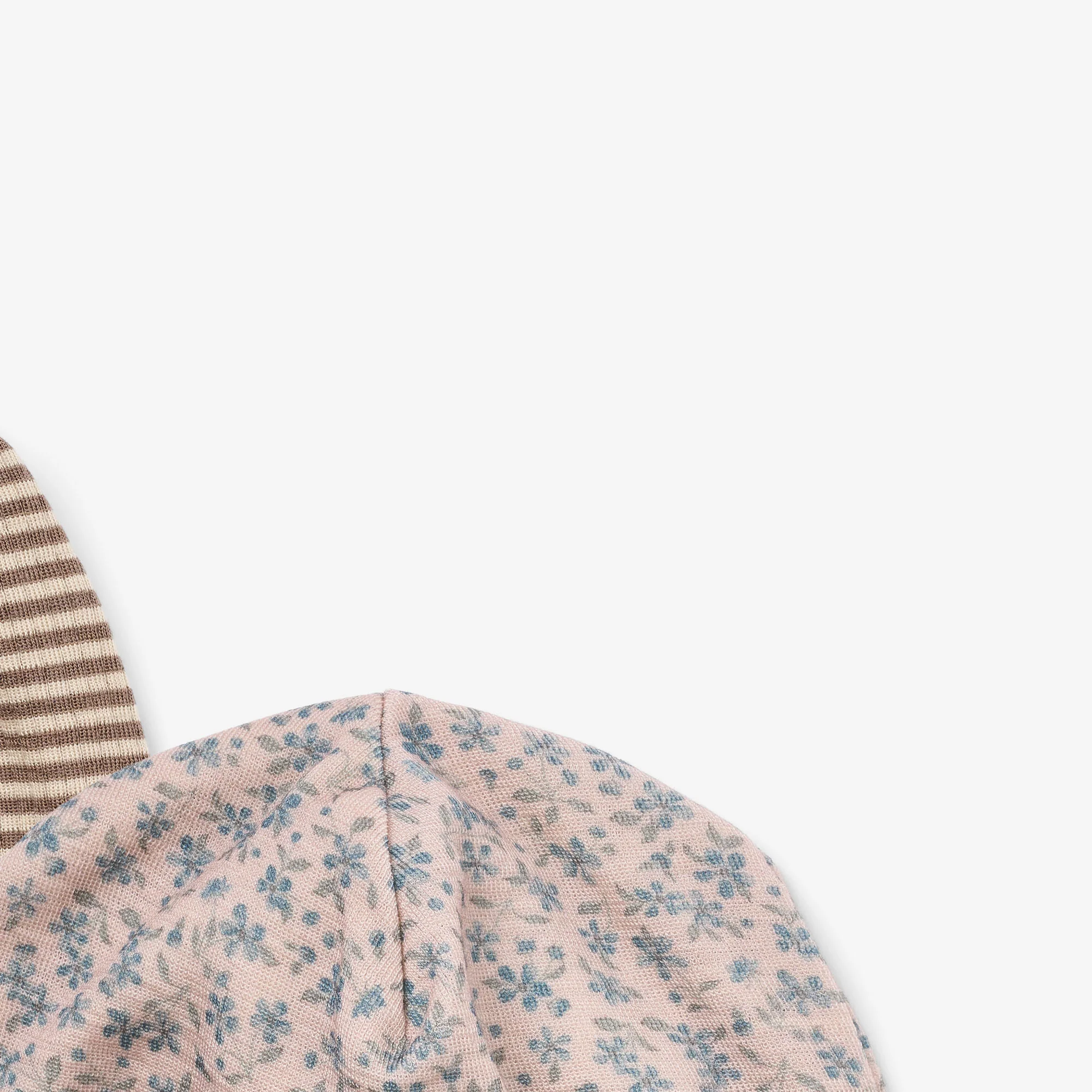 2 Wool Hat Emo - blue flowers - Image 5