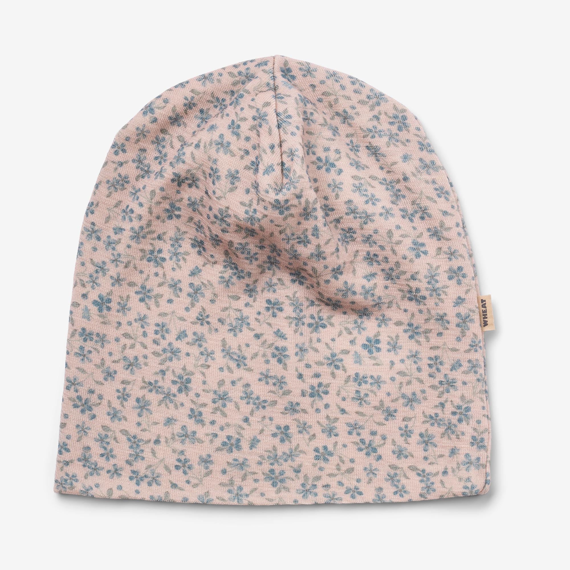 2 Wool Hat Emo - blue flowers - Image 6