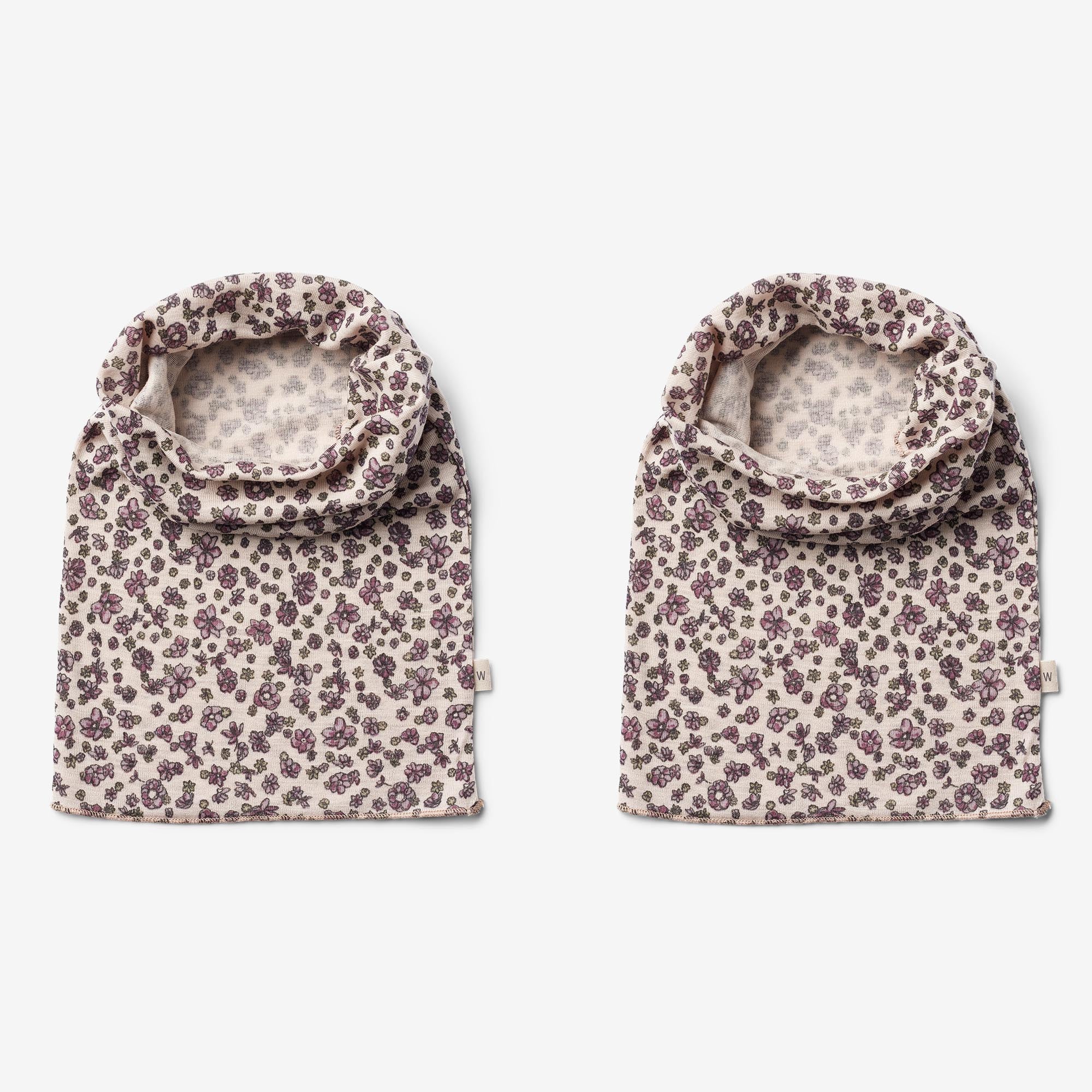 2 Wool Neckwarmer Arta - autumn flowers - Image 2