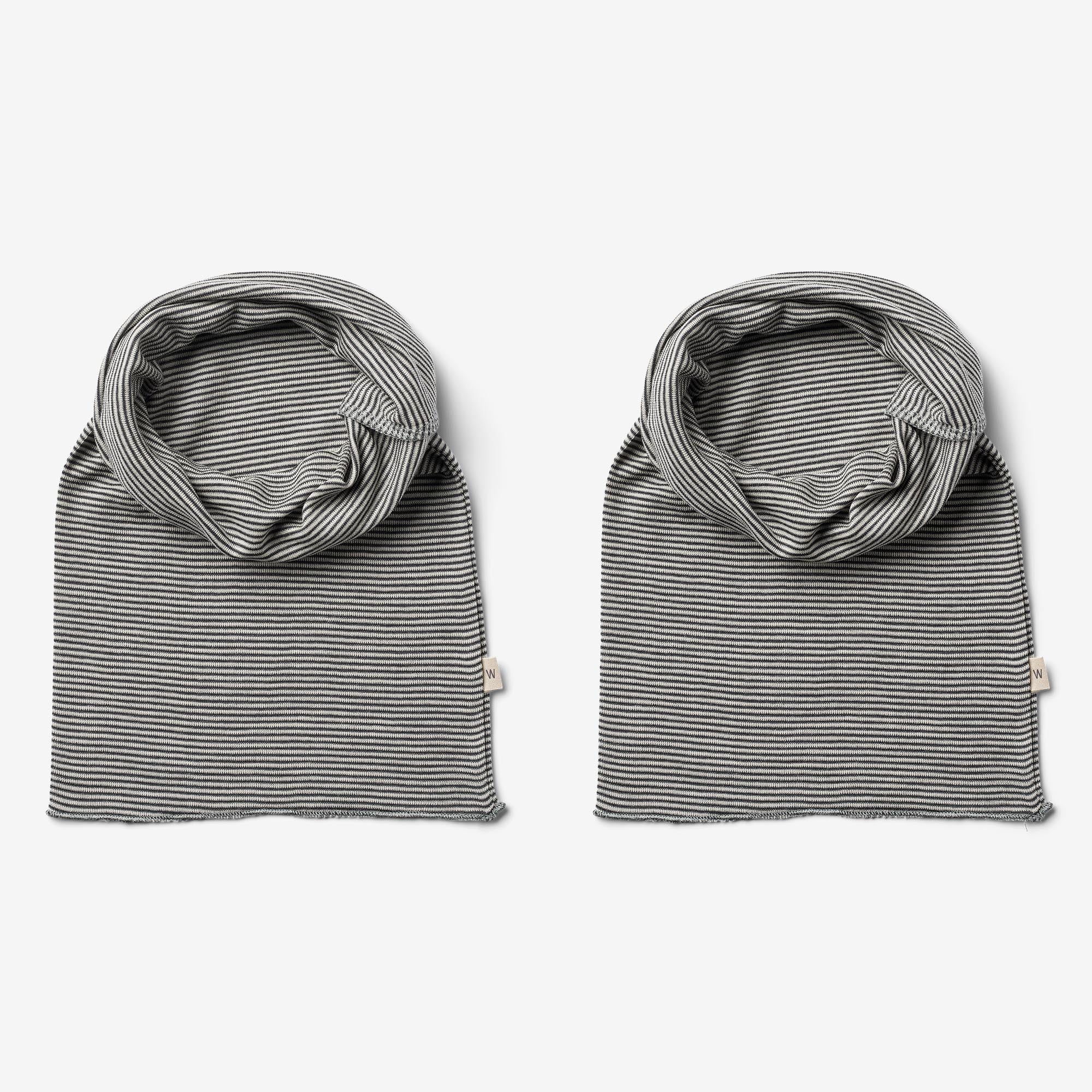 2 Wool Neckwarmer Arta - navy stripe - Image 2
