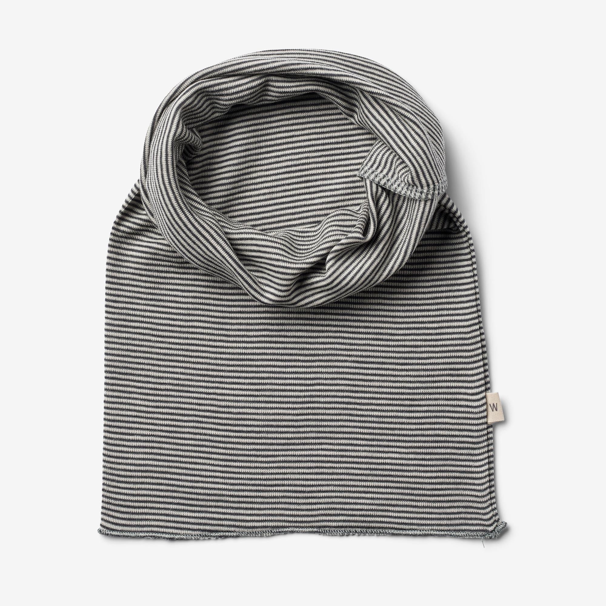 2 Wool Neckwarmer Arta - navy stripe - Image 4