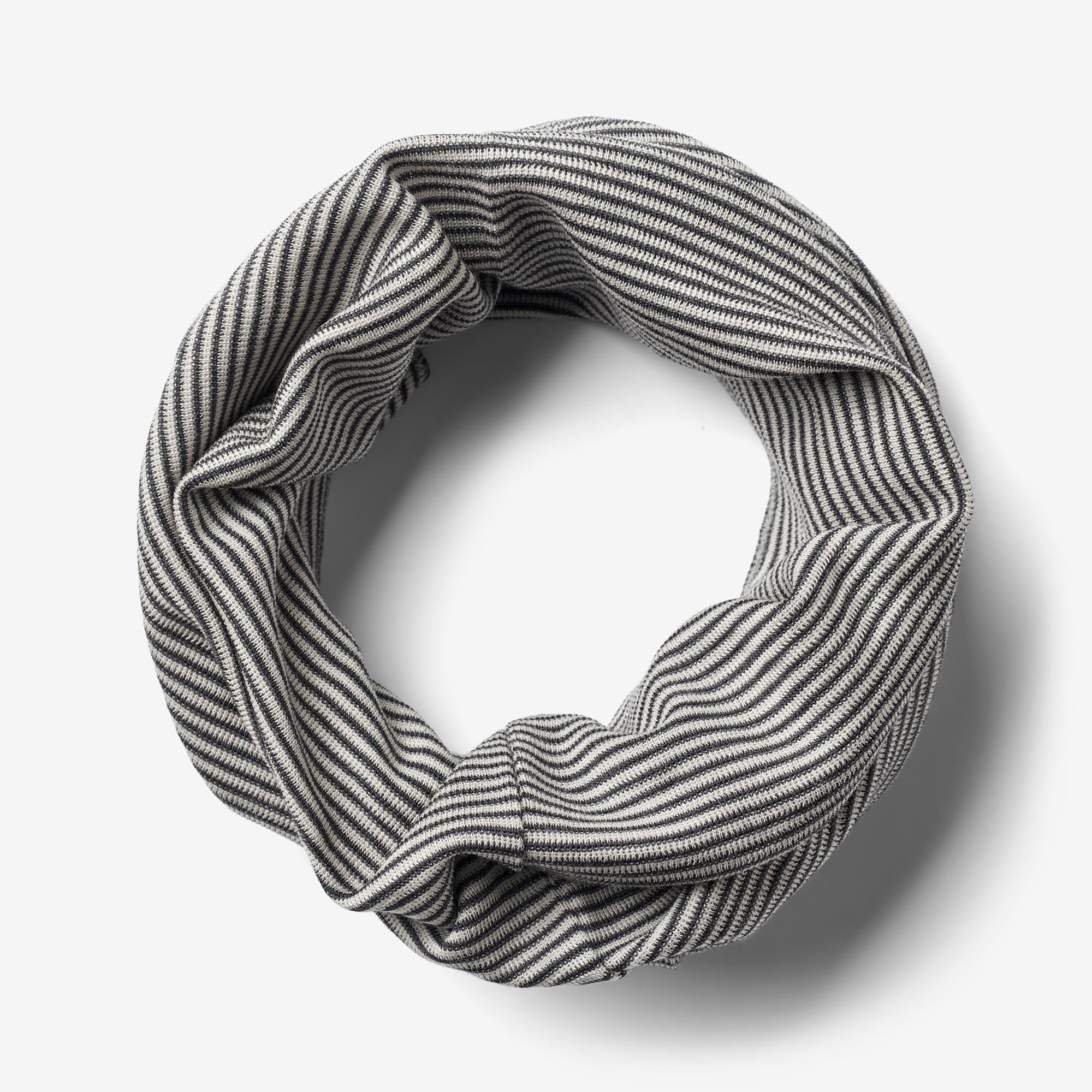 2 Wool Neckwarmer Arta - navy stripe - Image 5