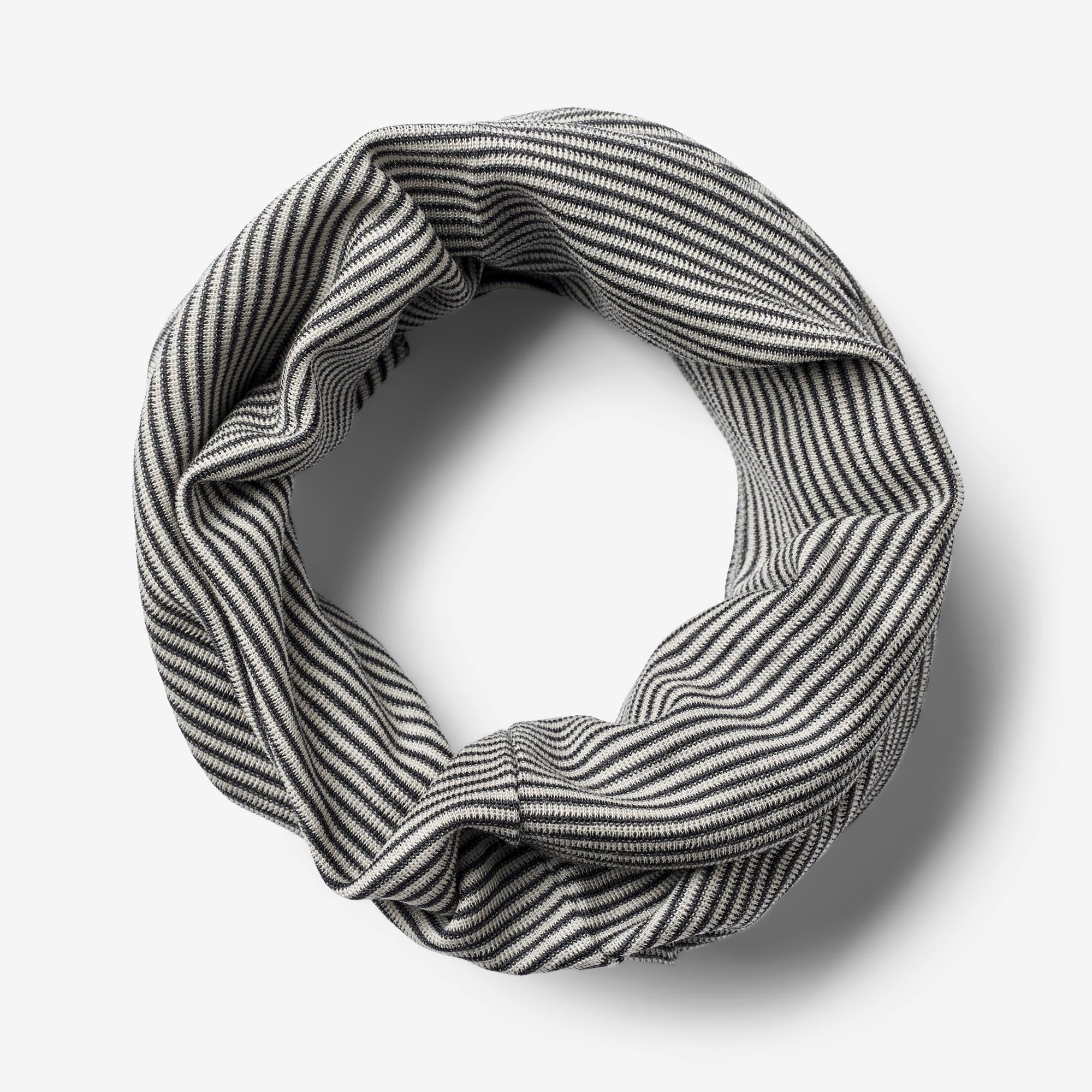 2 Wool Neckwarmer Arta - navy stripe - Image 6