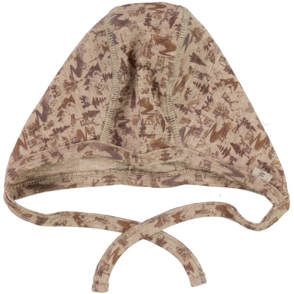 Baby Rib Cap Wool - khaki wild life - Image 2