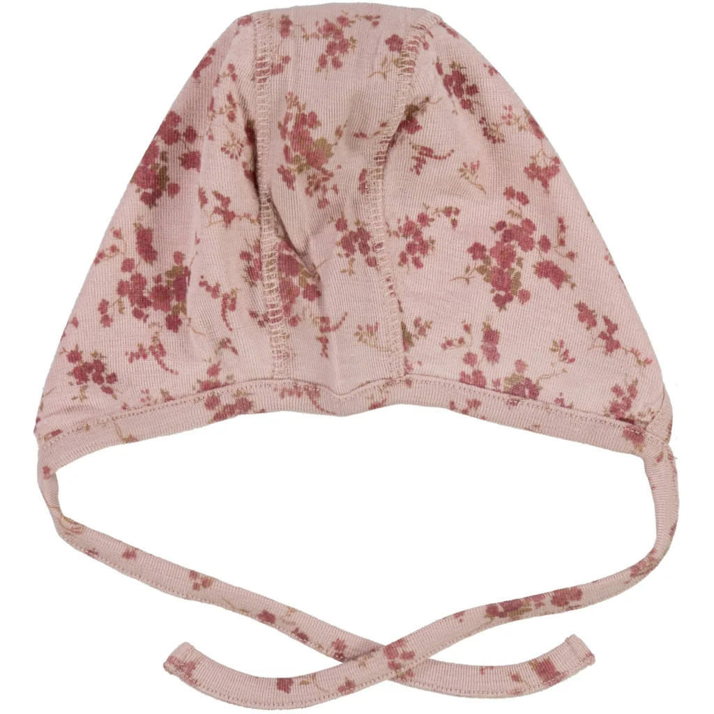 Baby Rib Cap Wool - rose flowers - Image 2