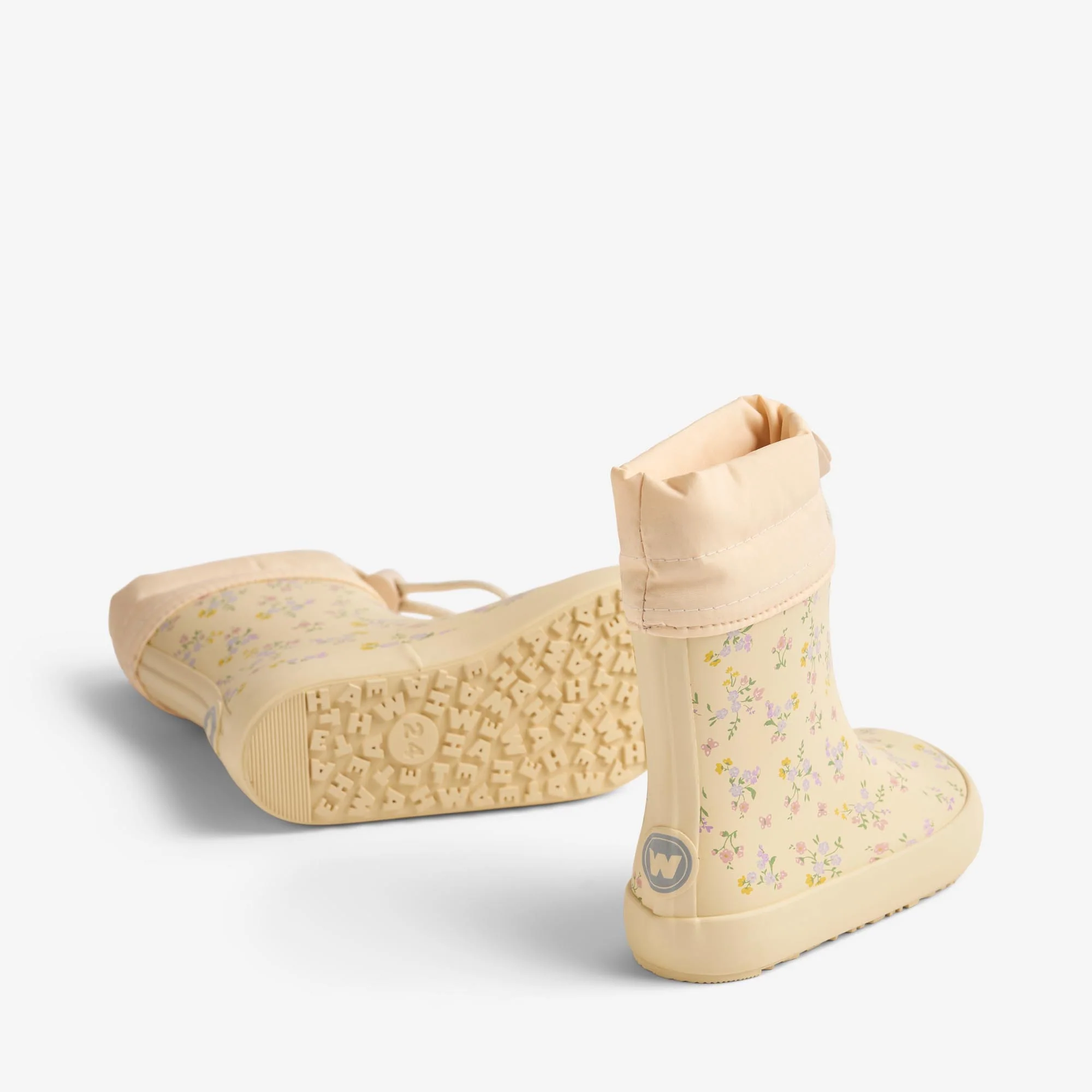 Barefoot Rubber Boot Zerro - barely apricot flowers - Image 2