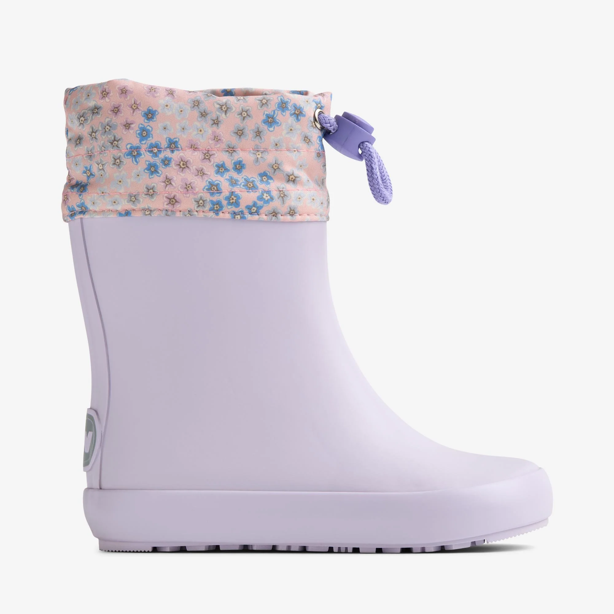 Barefoot Rubber Boot Zerro - powder blue flowers - Image 3