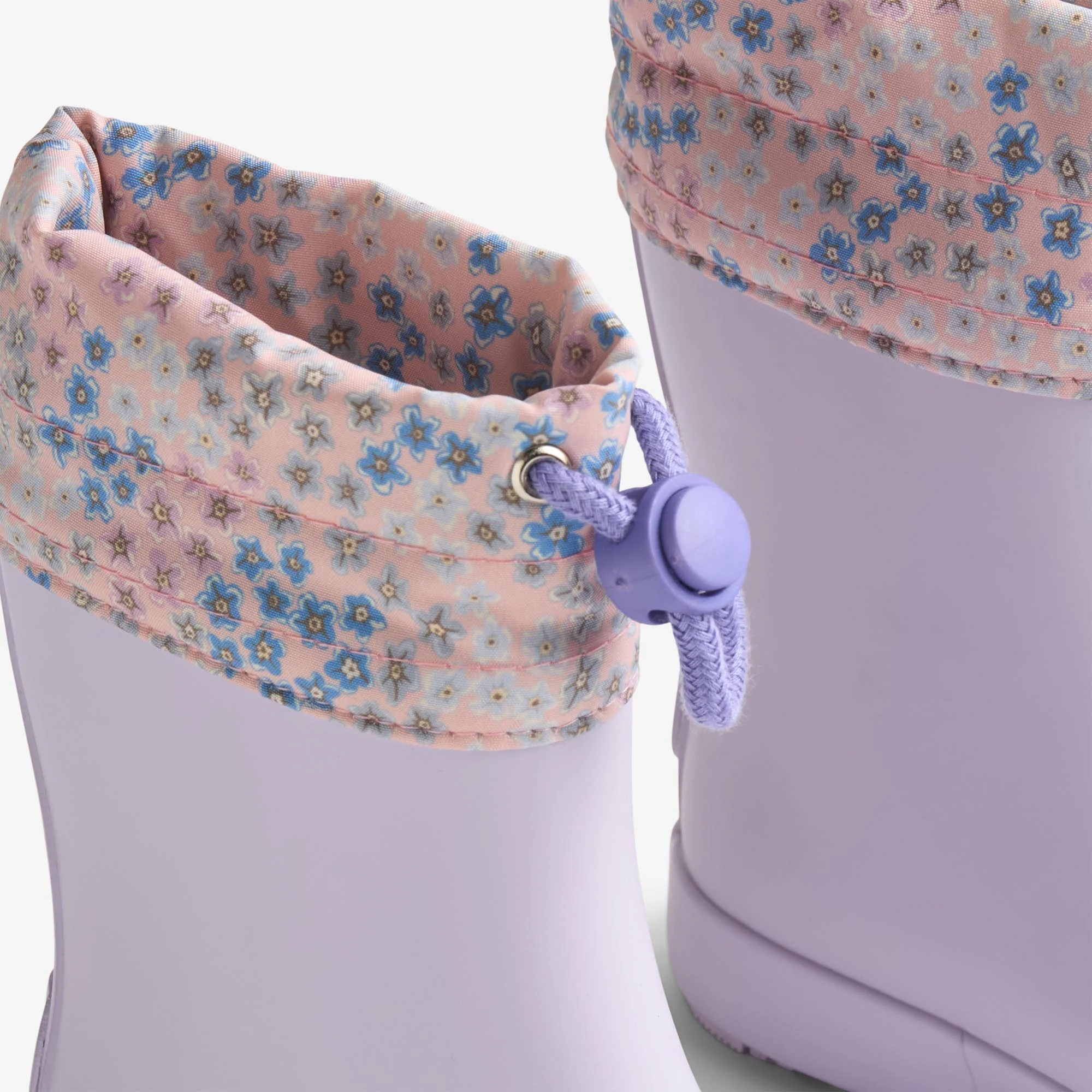 Barefoot Rubber Boot Zerro - powder blue flowers - Image 4