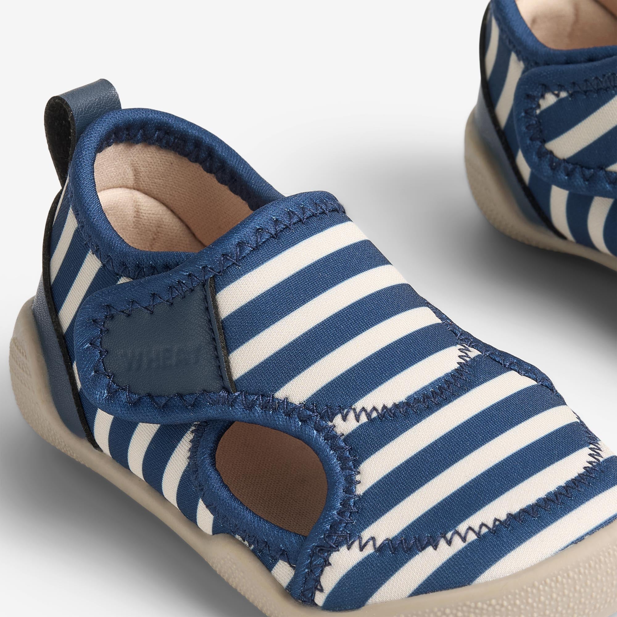 Beach Shoe Swirl - indigo stripe - Image 4