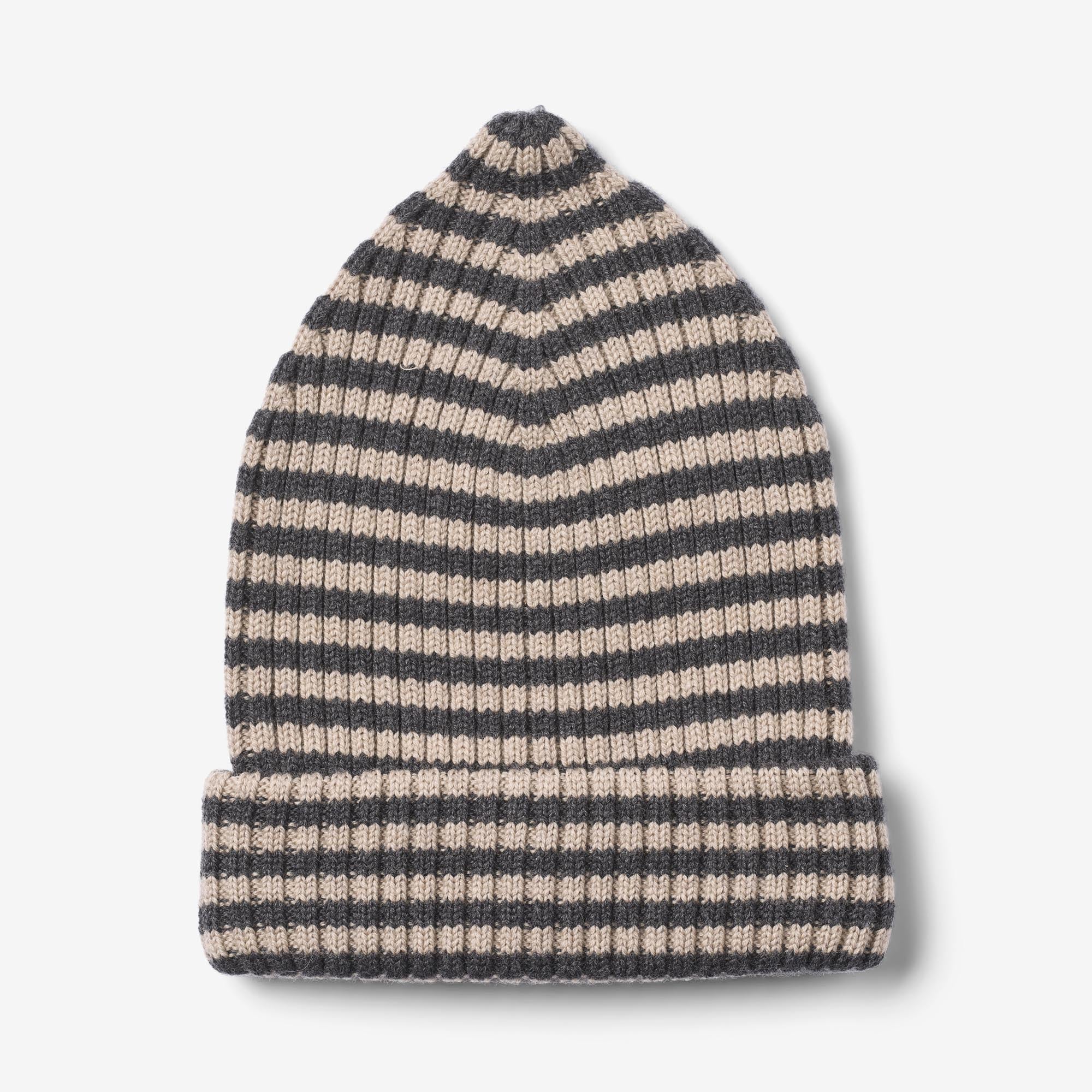 Beanie Topper - charcoal melange