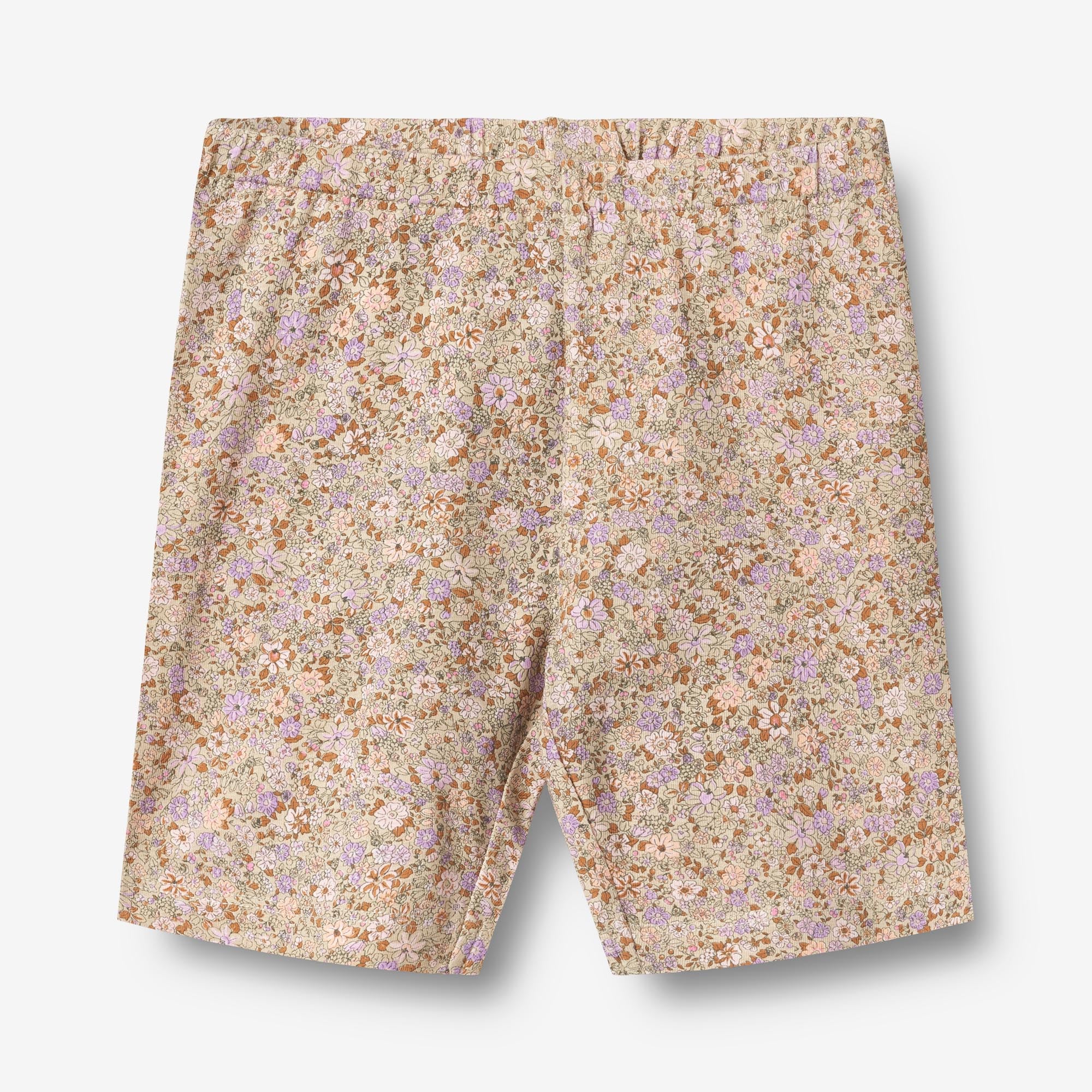 bike shorts Anne - lilac flower meadow