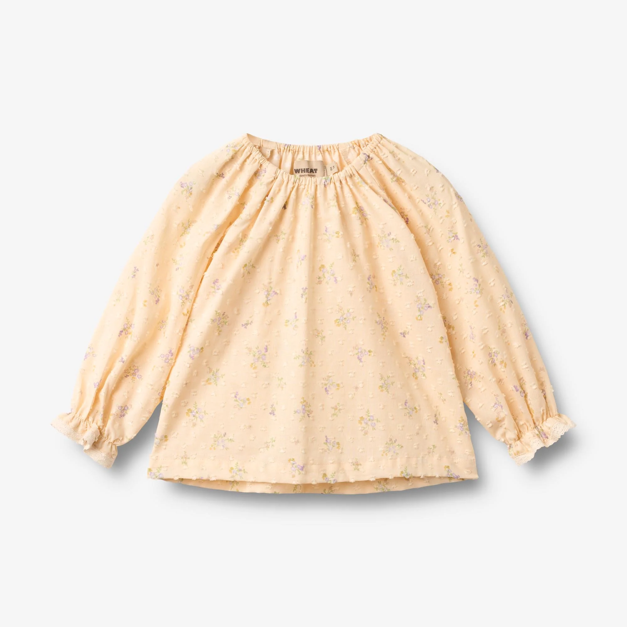 Blouse Merle - barely apricot flowers