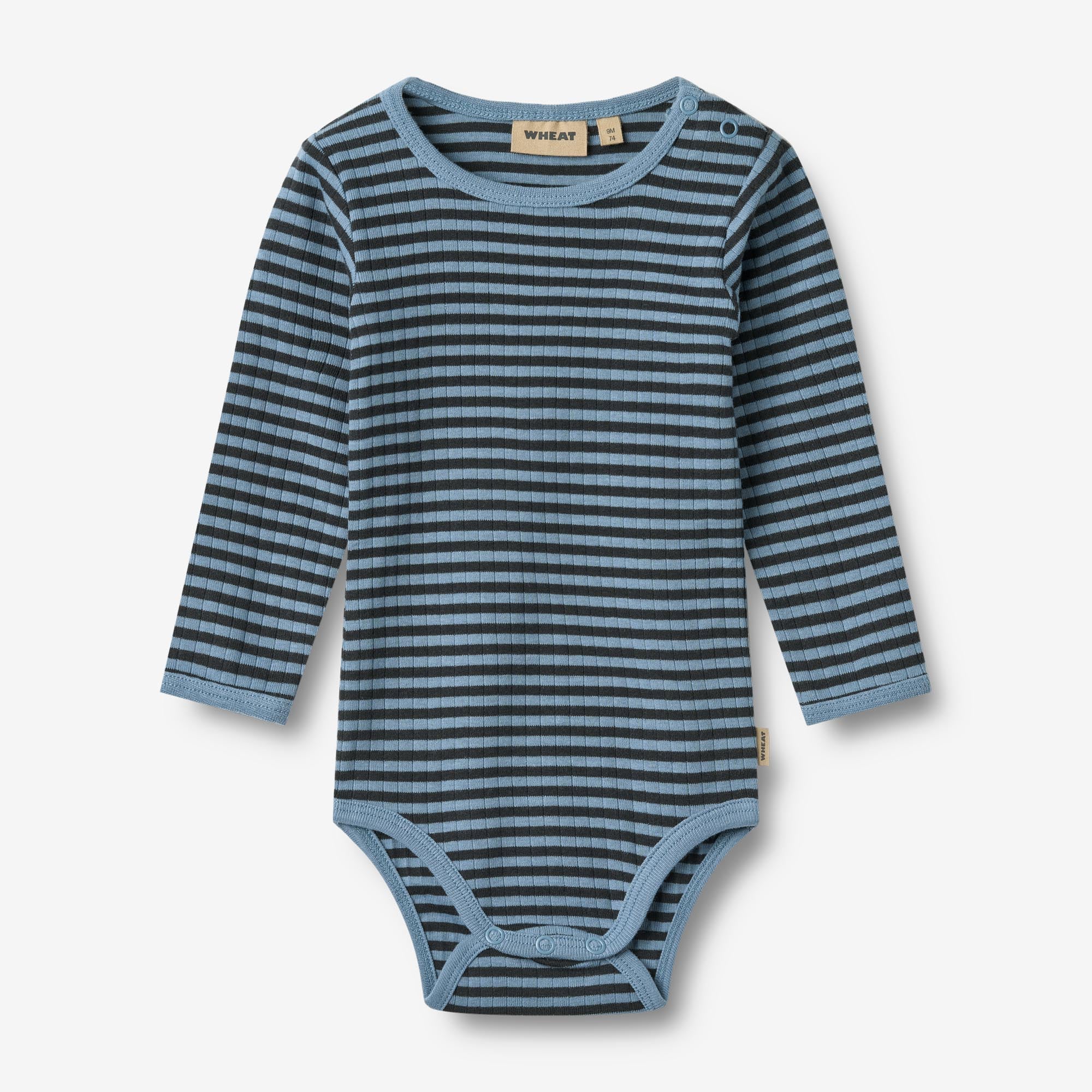 Body L/S Berti - bright blue stripe