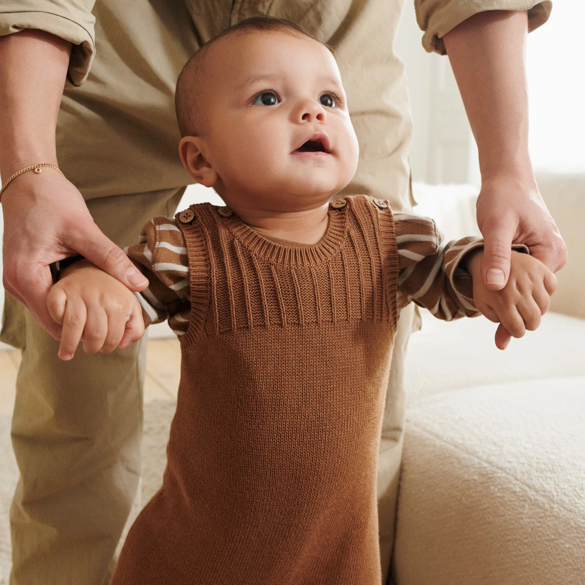 Body L/S Berti - caramel stripe - Image 2