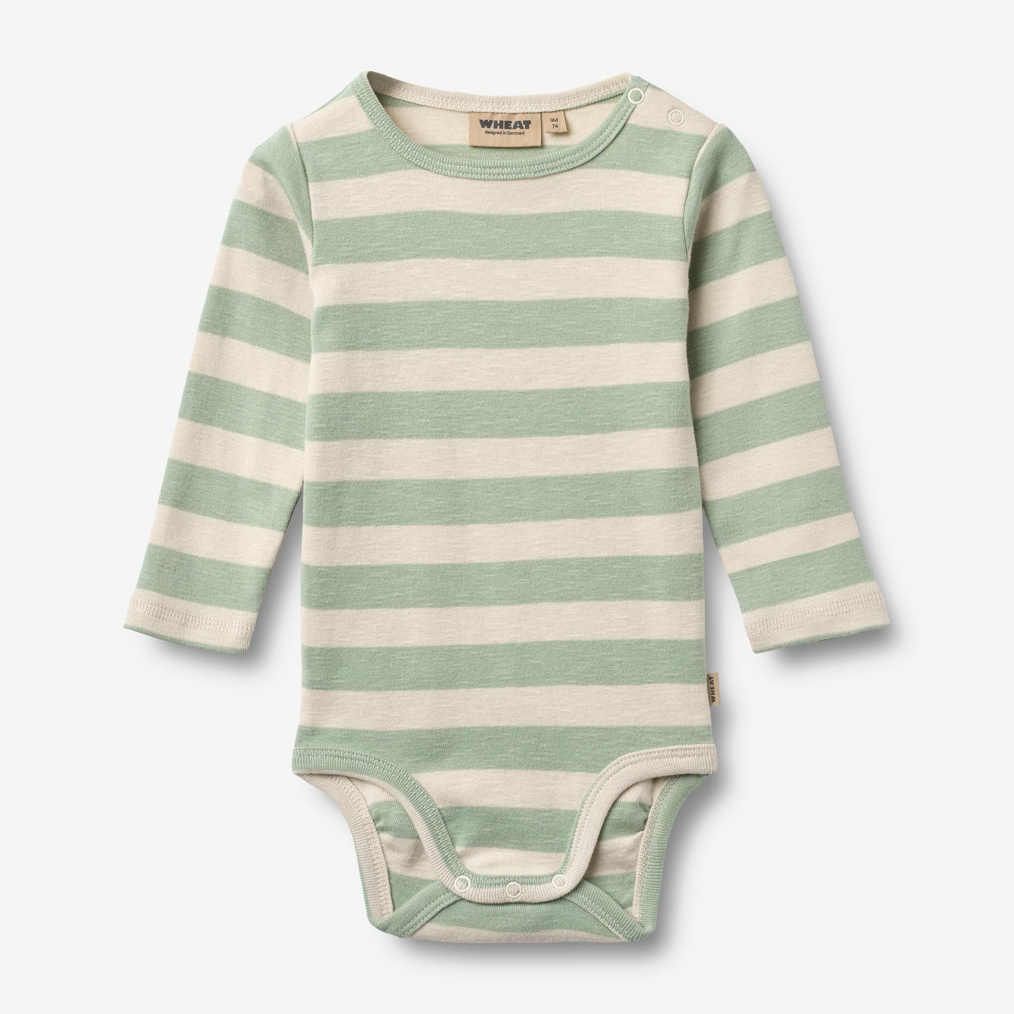 Body L/S Freddie - mint stripe