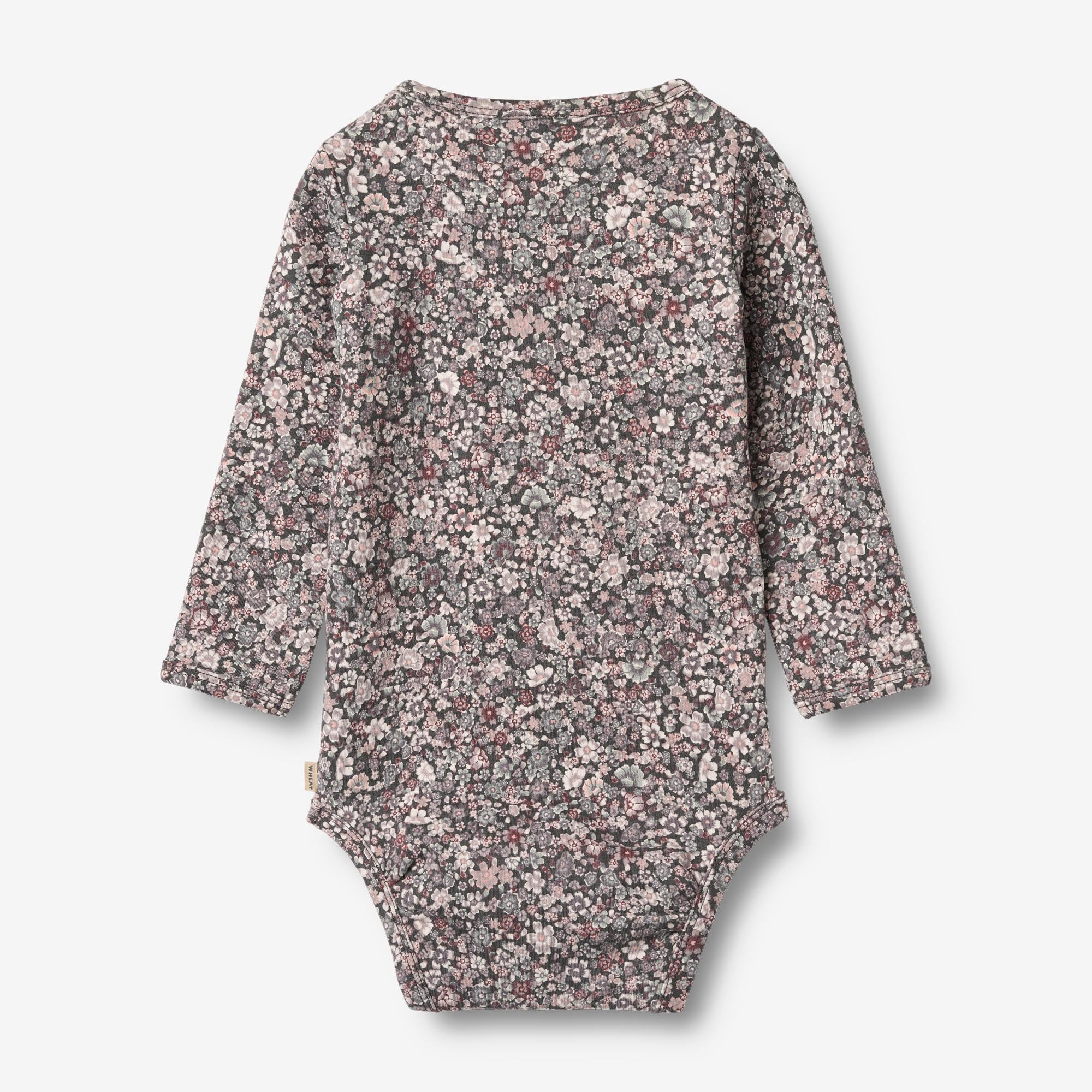 Body L/S Liv - purple stone flowers - Image 3