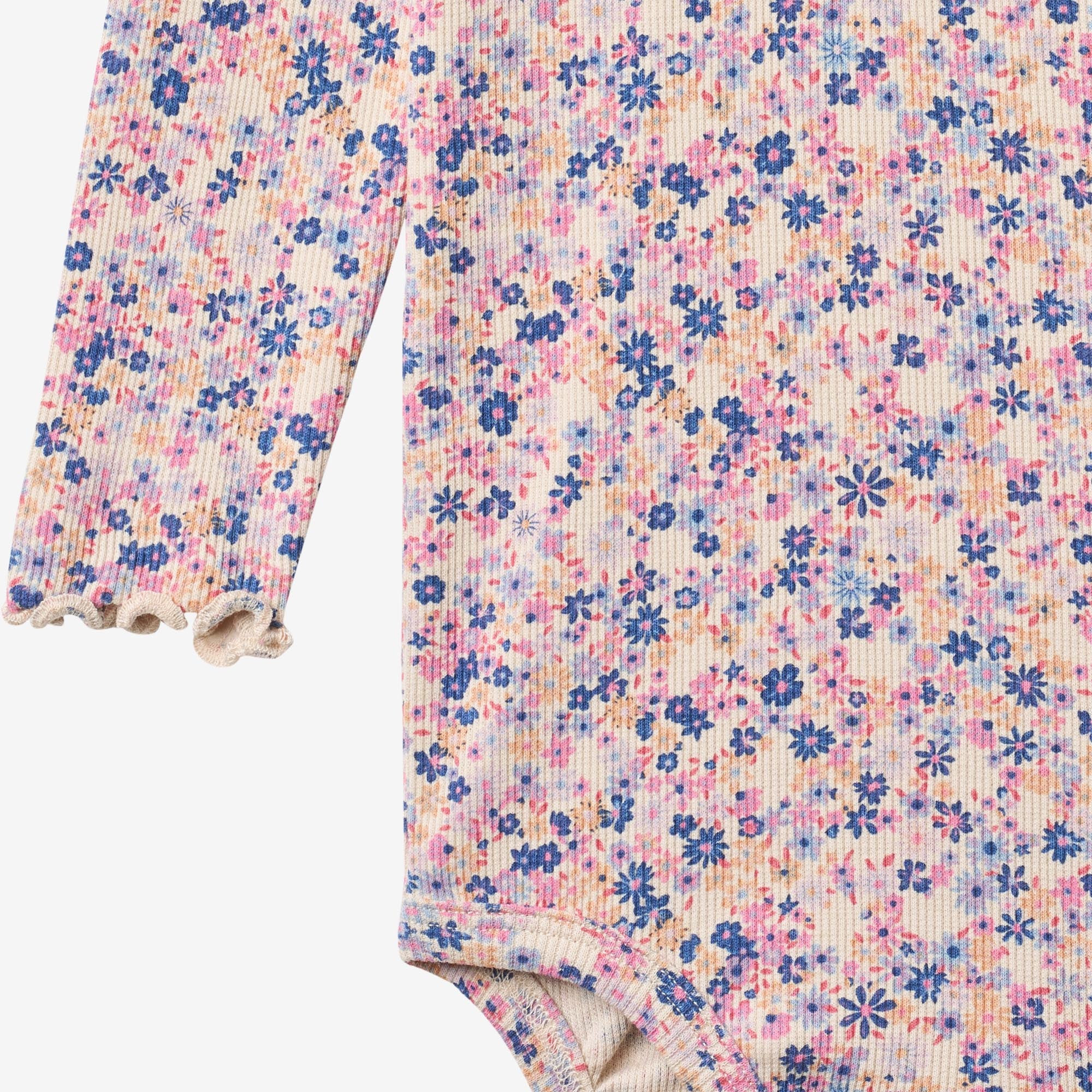 Body L/S Rie - pink blue flowers - Image 3