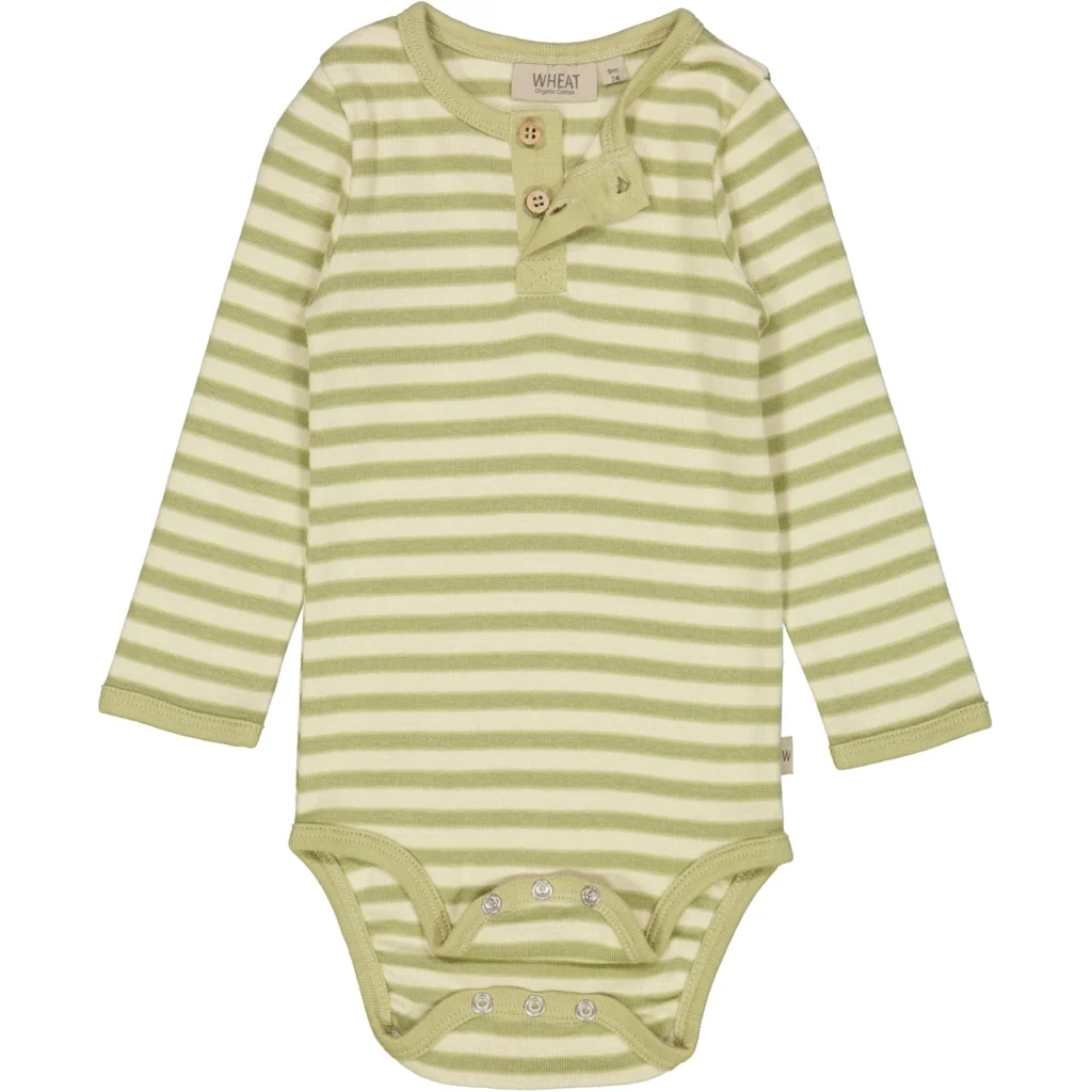 Body Placket LS - green stripe - Image 3