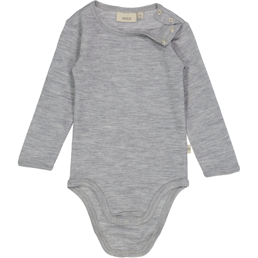 Body Plain Wool LS - melange grey - Image 3