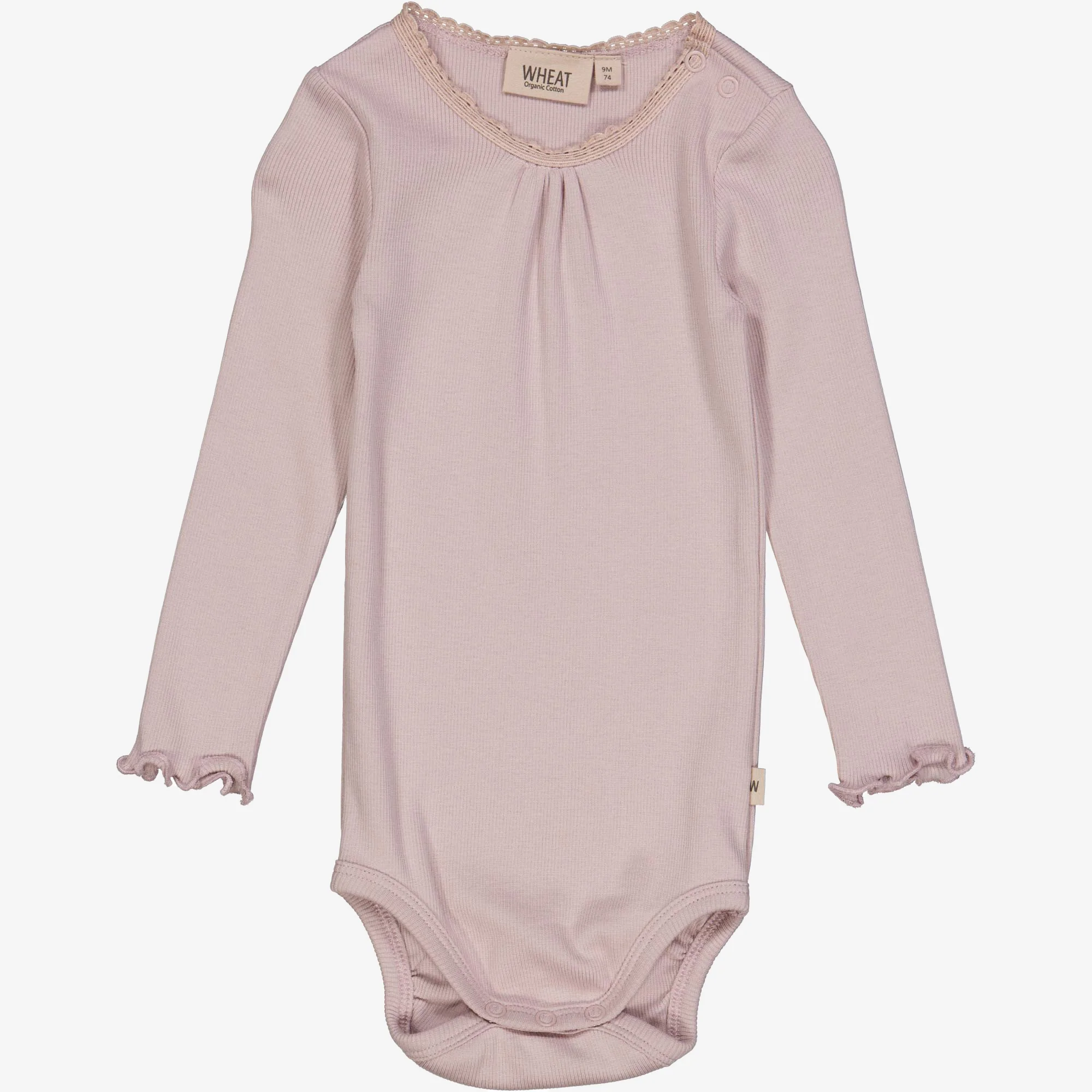 Body Rib Lace LS - soft lilac
