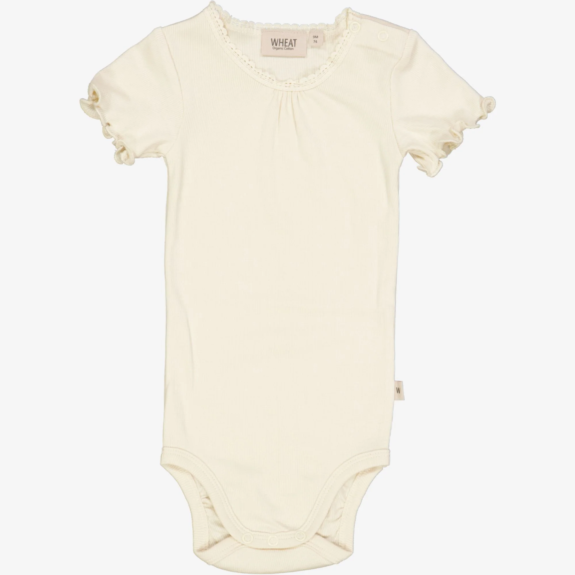 Body Rib Lace SS - eggshell