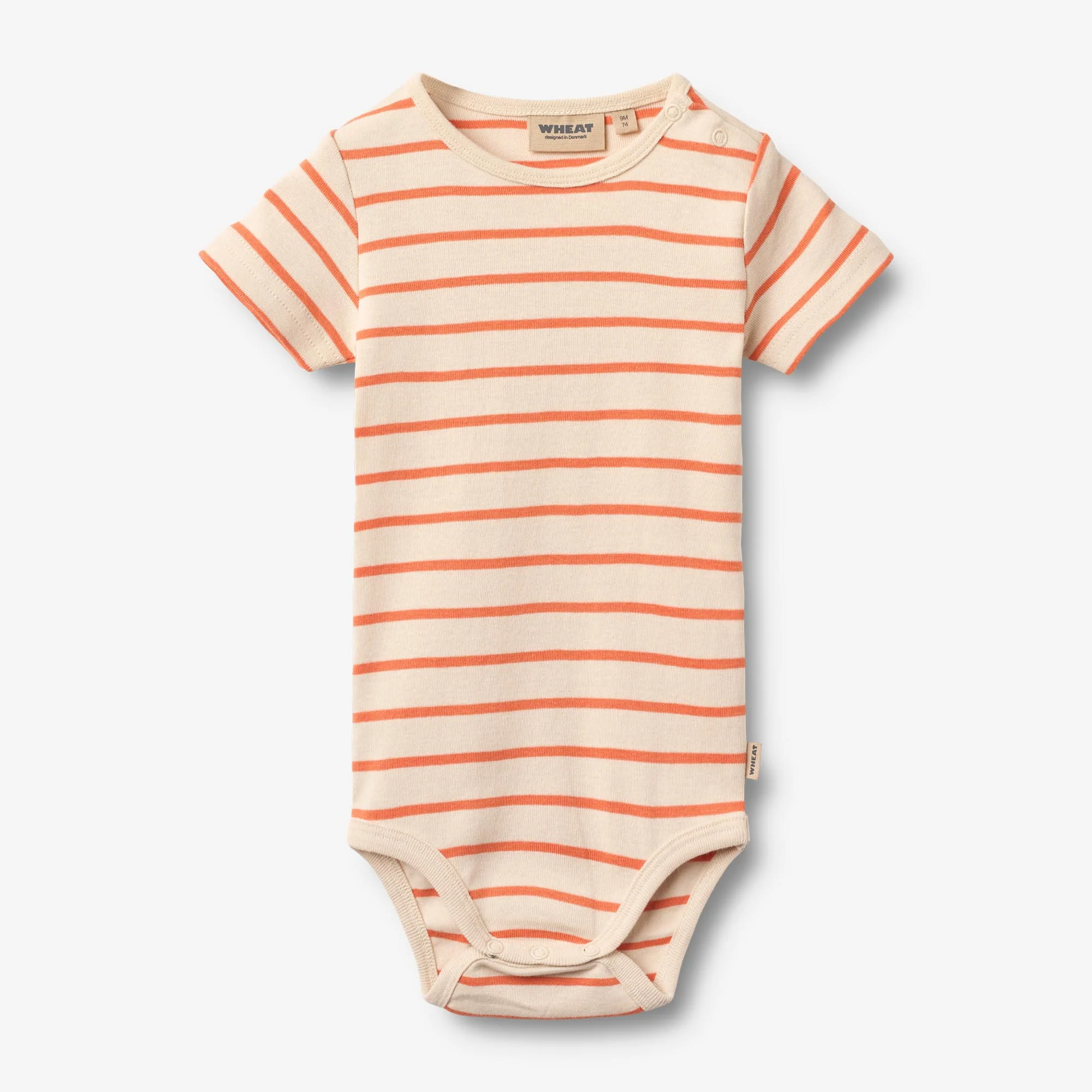 Body S/S Edvald - orange stripe