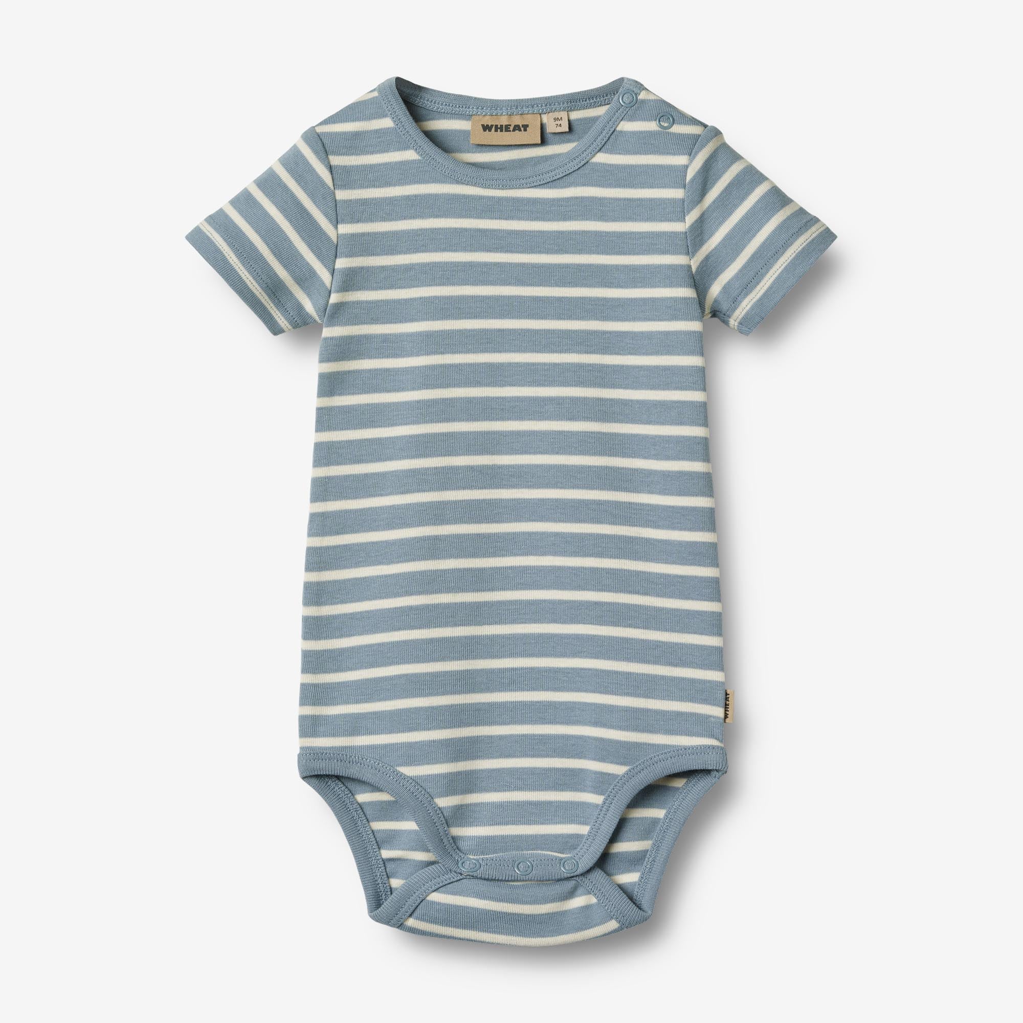 Body S/S Edvald | Baby - ashley blue stripe