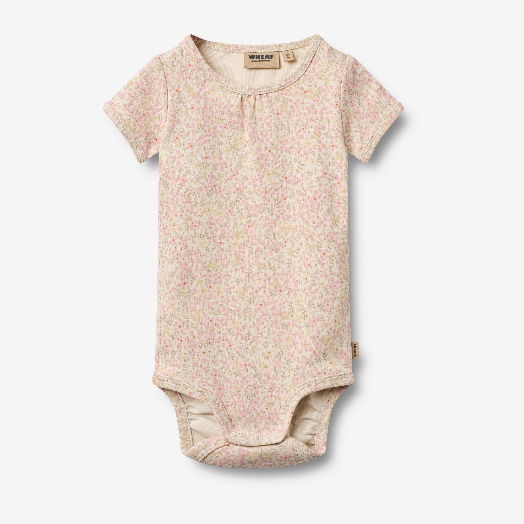 Body S/S Linette - coral flowers