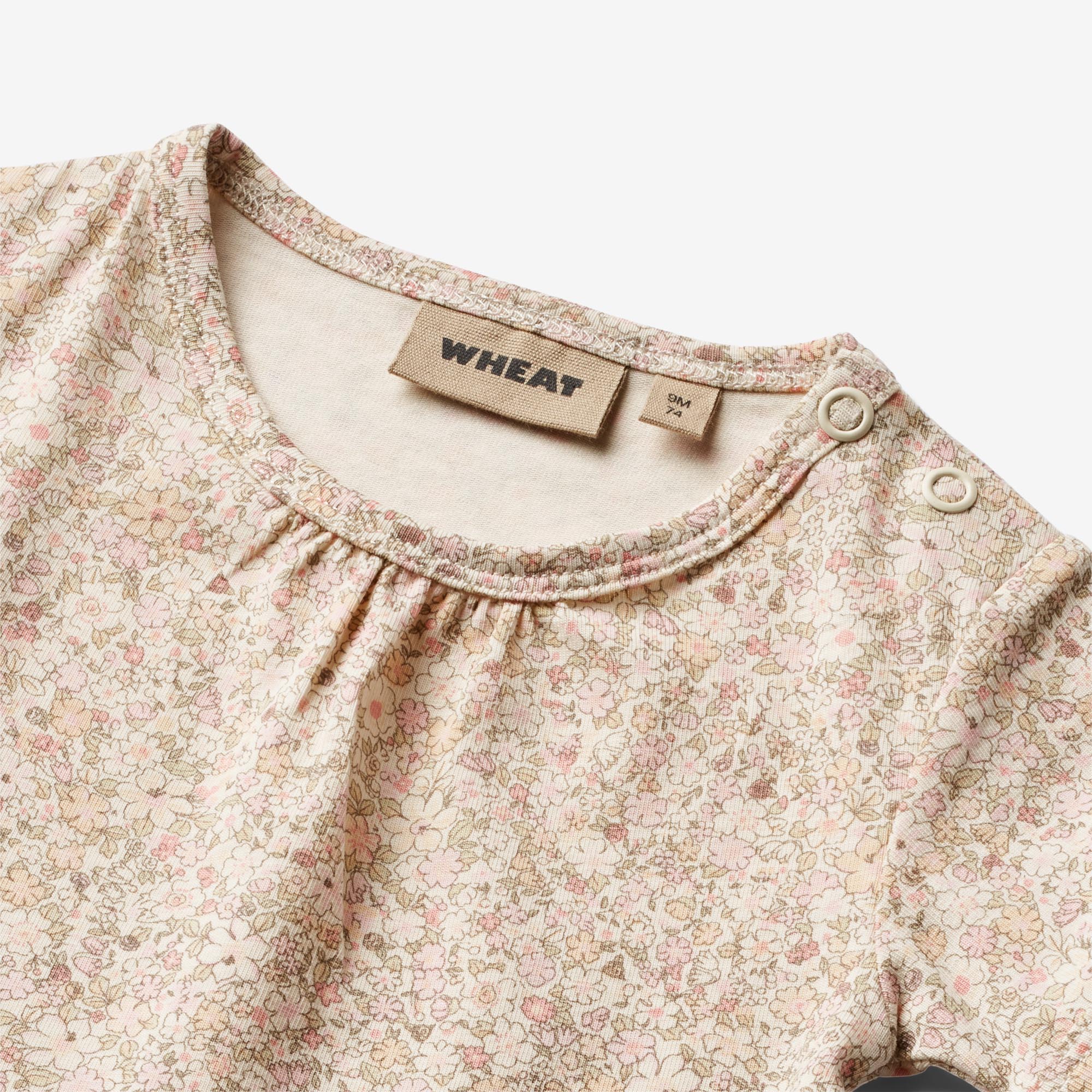 Body S/S Linette | Baby - cream flower meadow - Image 3