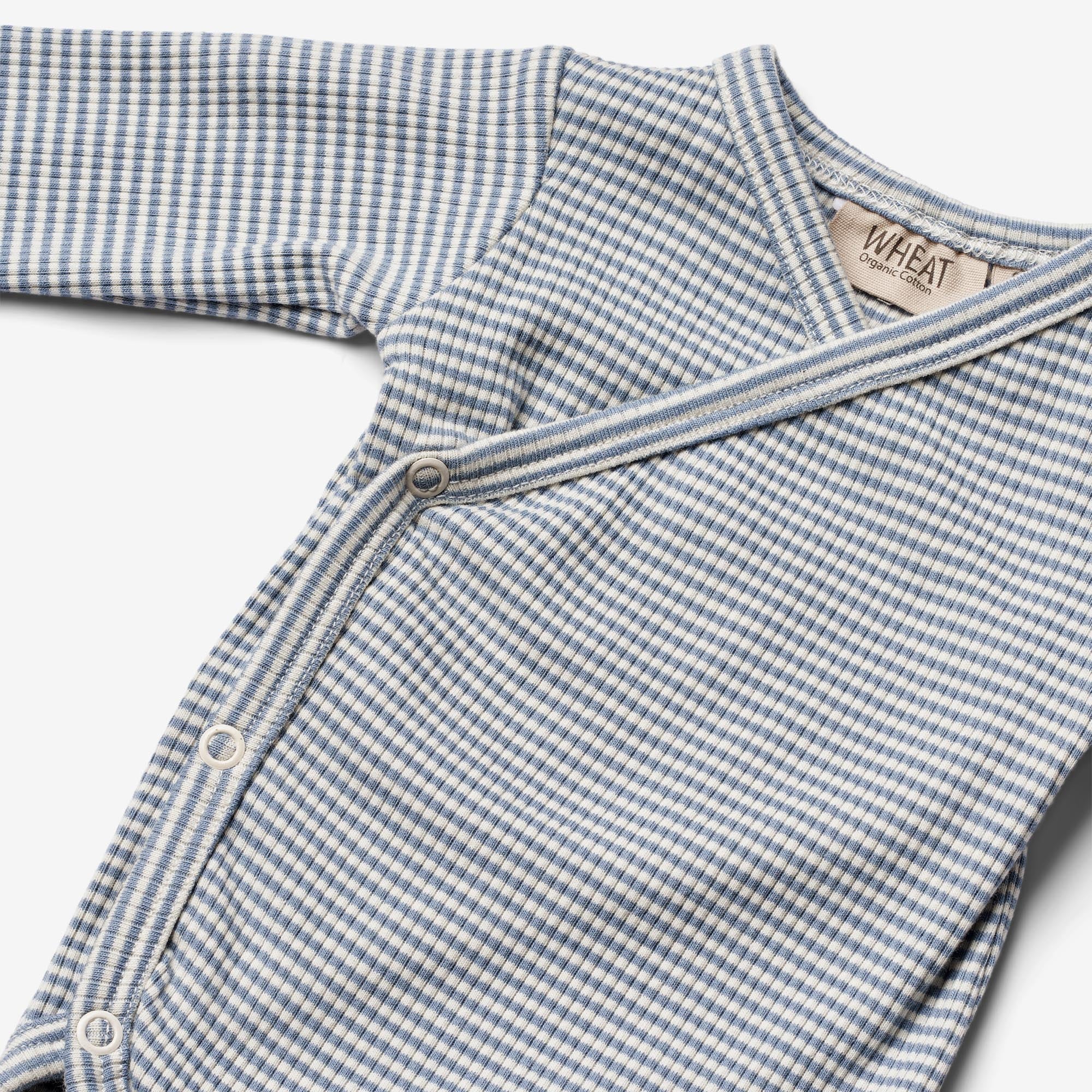 Body Wraparound L/S Pil - blue stripe - Image 3