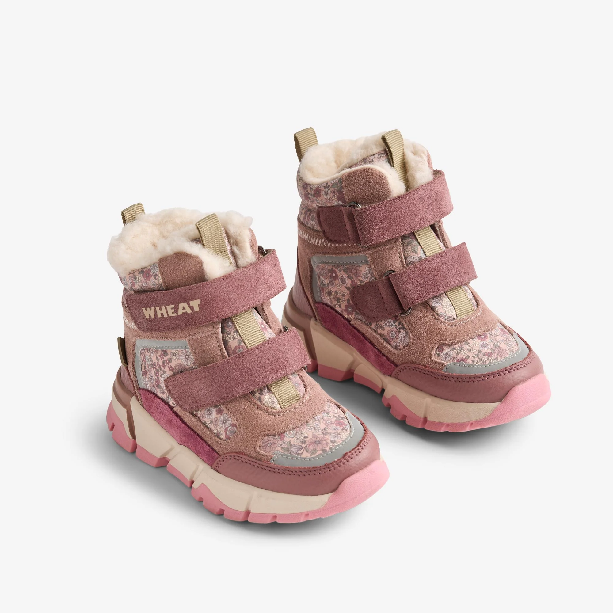 Bootie Lucka Tex - rose dust flowers