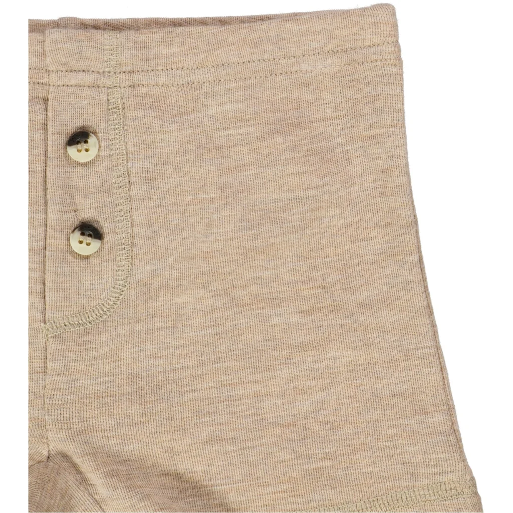 Boys Wool Tights - khaki melange - Image 3