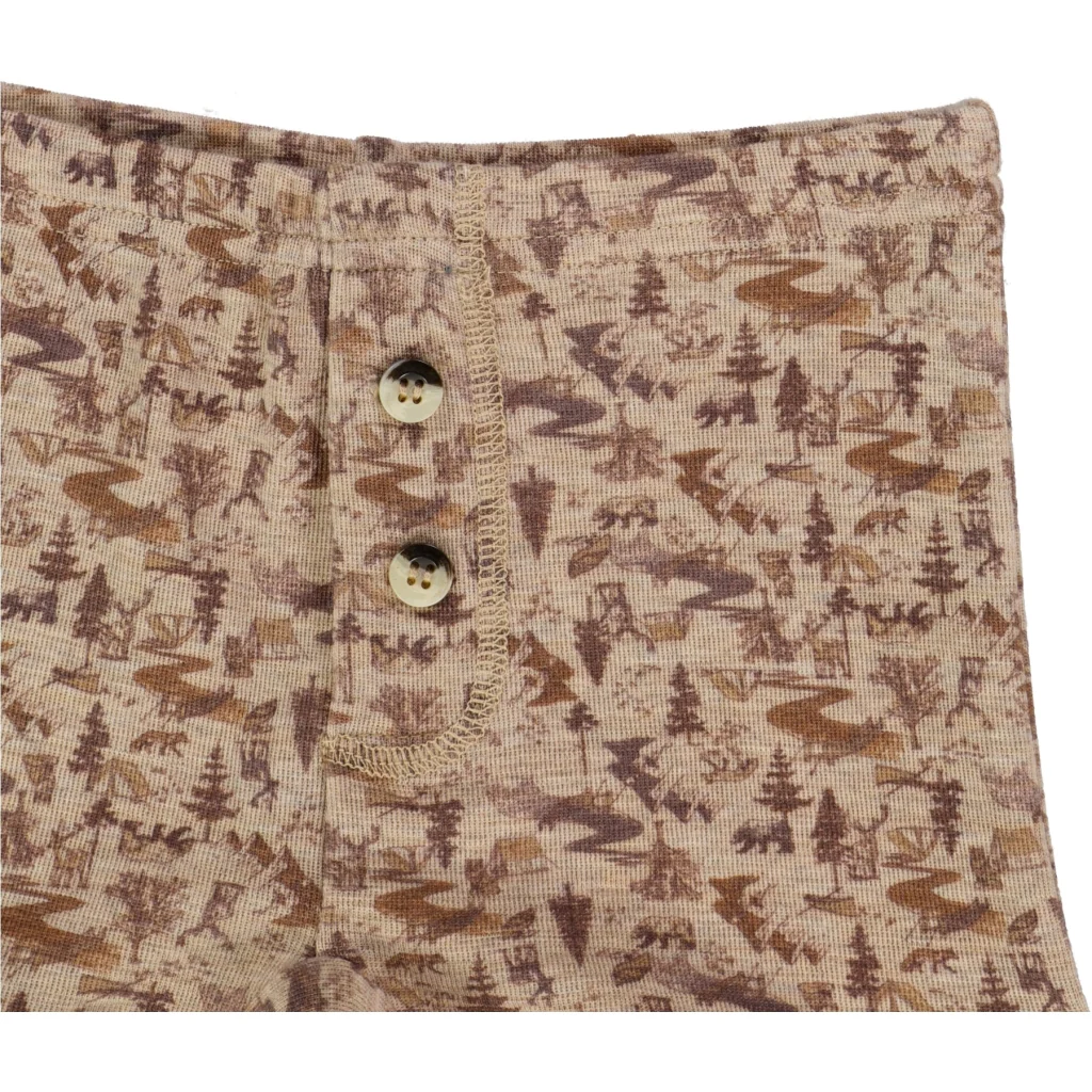 Boys Wool Tights - khaki wild life - Image 3