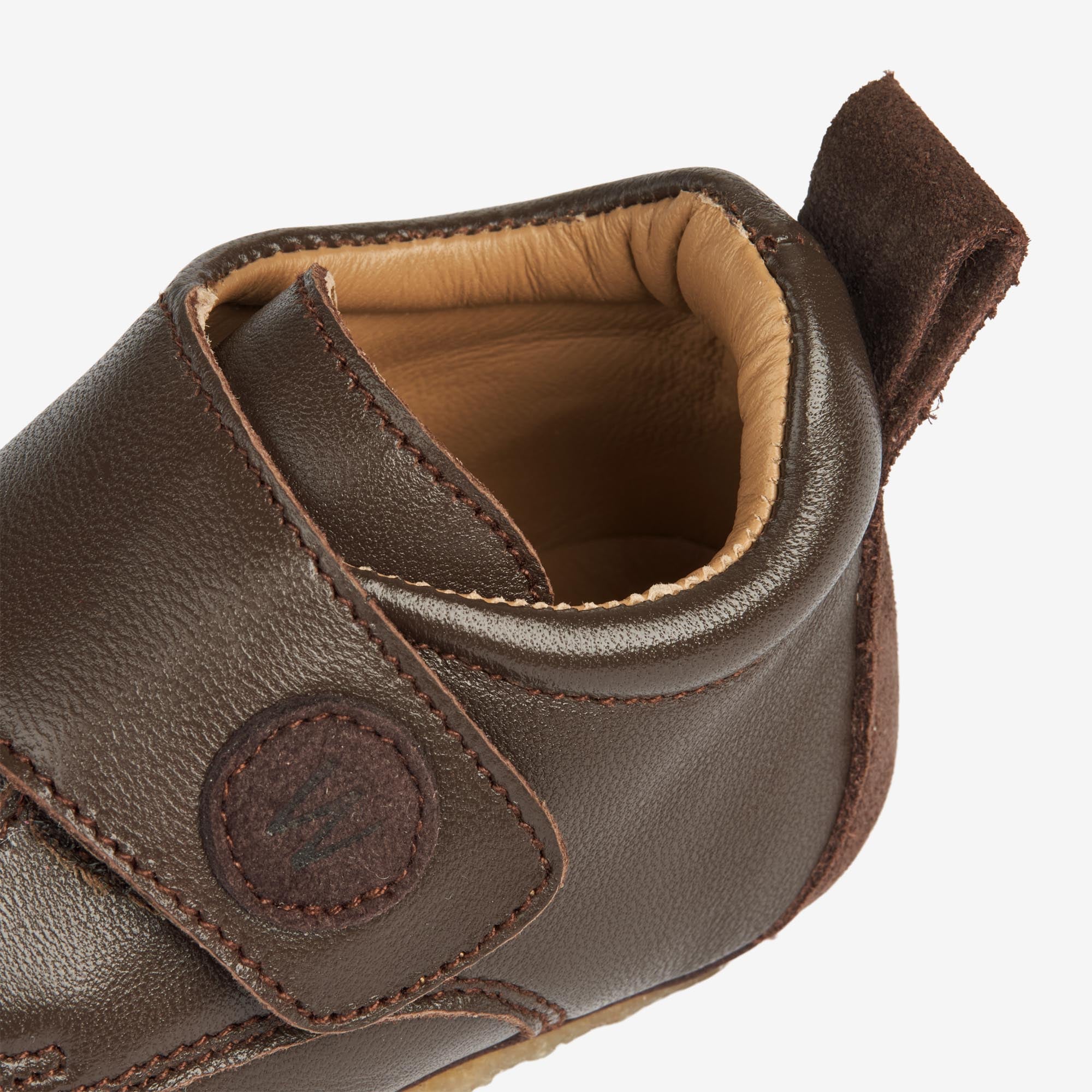 Dakota Leather Indoor Shoe | Baby - dark brown - Image 3